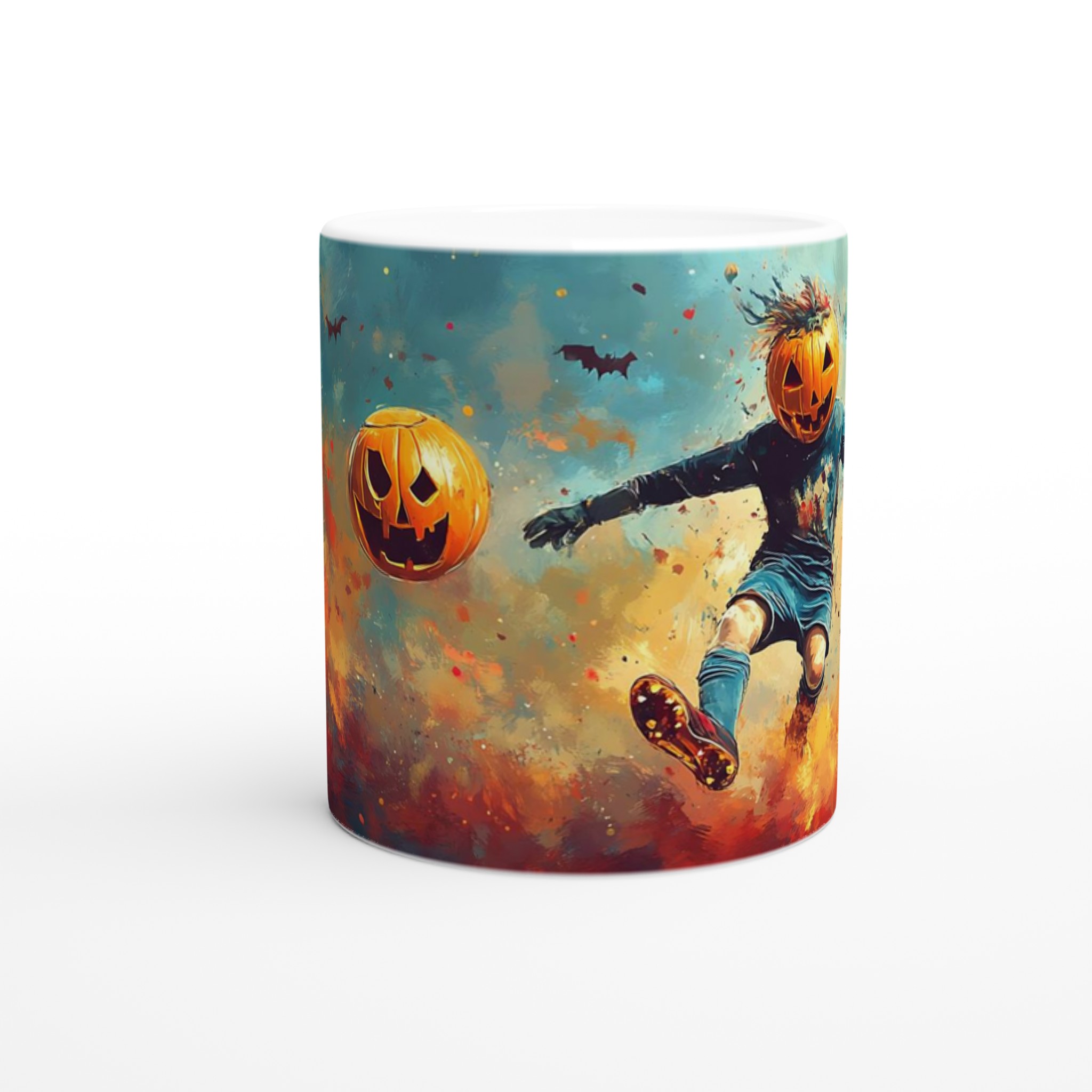 Spooky Soccer Pumpa Mugg – Levande Halloween Konst Keramikmugg i 7 Färgstarka Nyanser 8 2a6ee24f-5a56-4ace-a963-dbff57b0fe82