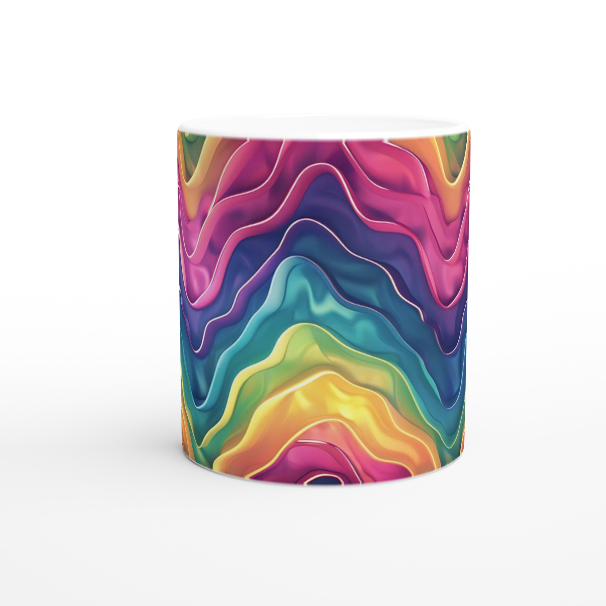 Färgsprakande Våg Mugg – 11 oz Keramikmugg i ditt val av 7 nyanser 8 2ac148bd-9723-431b-9b80-b6716c38d5f1