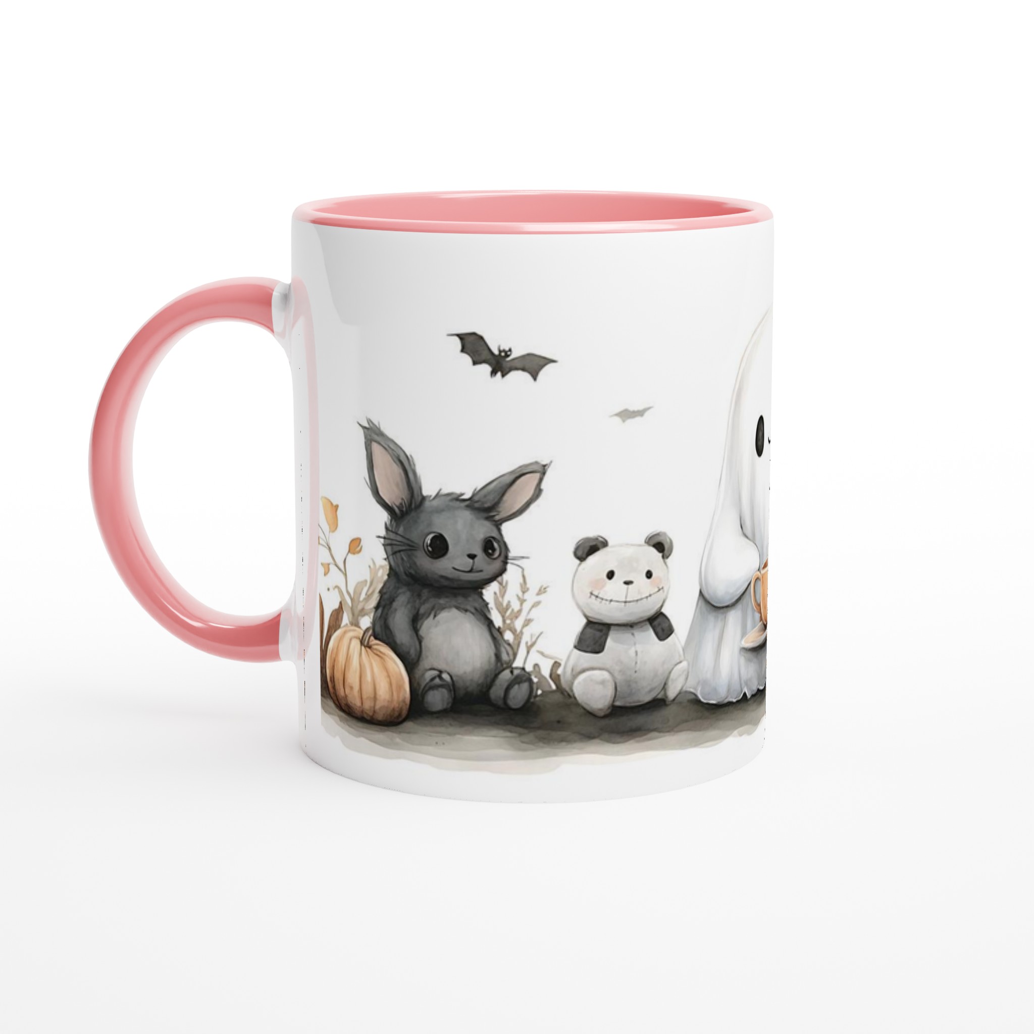 Mysig Spök- och Djurvänner Mugg – Söt Akvarelldesign för Kaffe & Te i Flera Keramiska Färger 6 2ac35332-1aaf-4d6b-a92a-9ec3bdacef2d