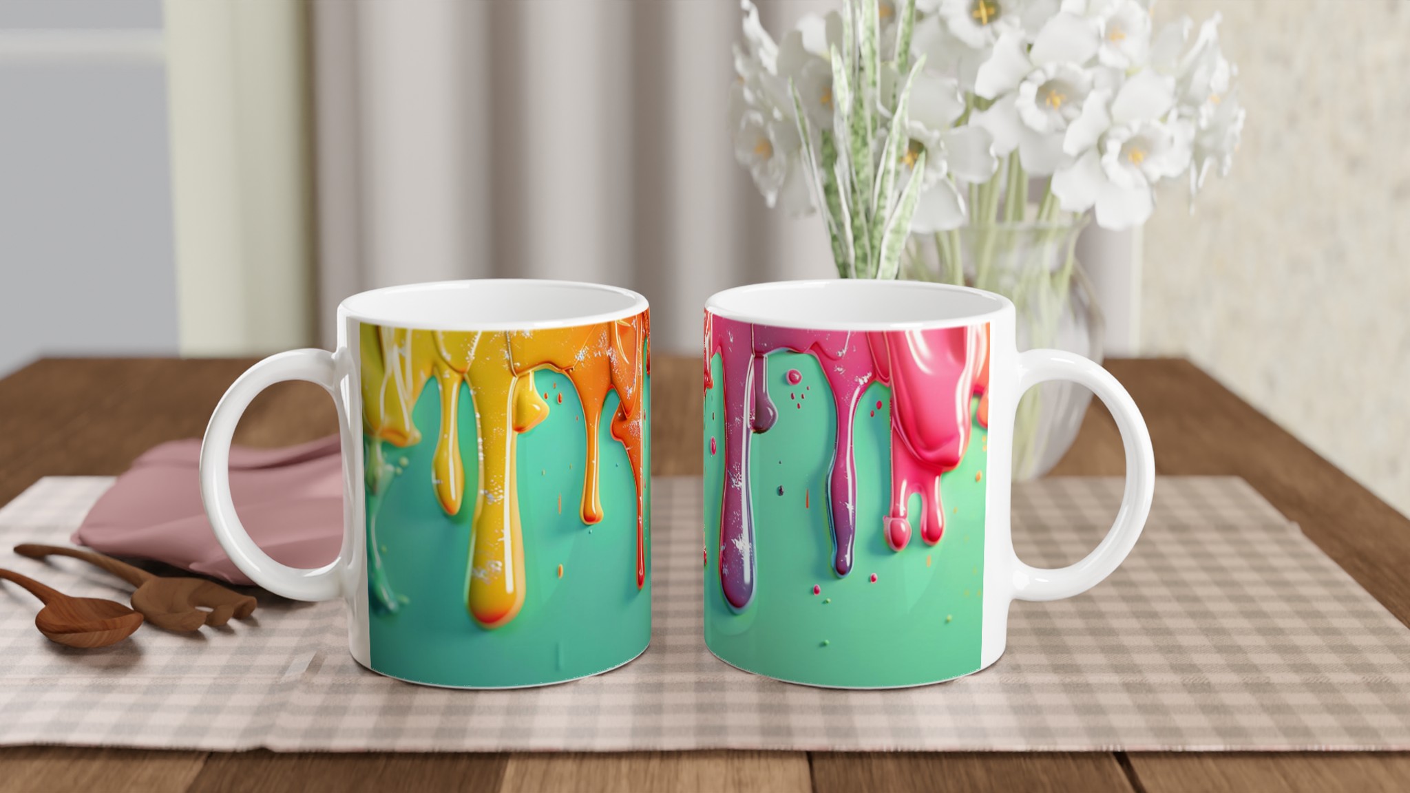 Färgglad Stänk Keramikmugg - 11oz premiummugg i 7 livfulla nyanser för kaffe, te & glädje! 10 2adfa7cd-40e9-49c1-8d39-7d7a38ebe95a