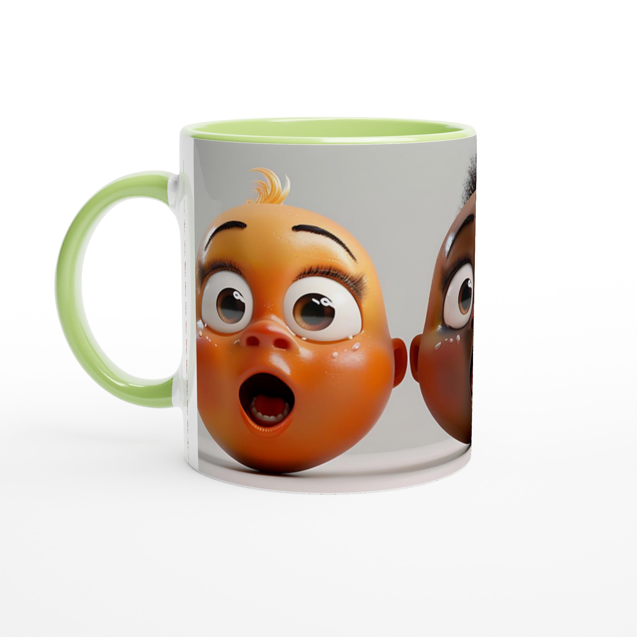 Förvånade Babyansikten Keramisk Mugg - Uttrycksfull 11oz Kaffekopp i Valfri Färg 7 2aeed40c-08fa-4509-998d-6c4ebdcf586f