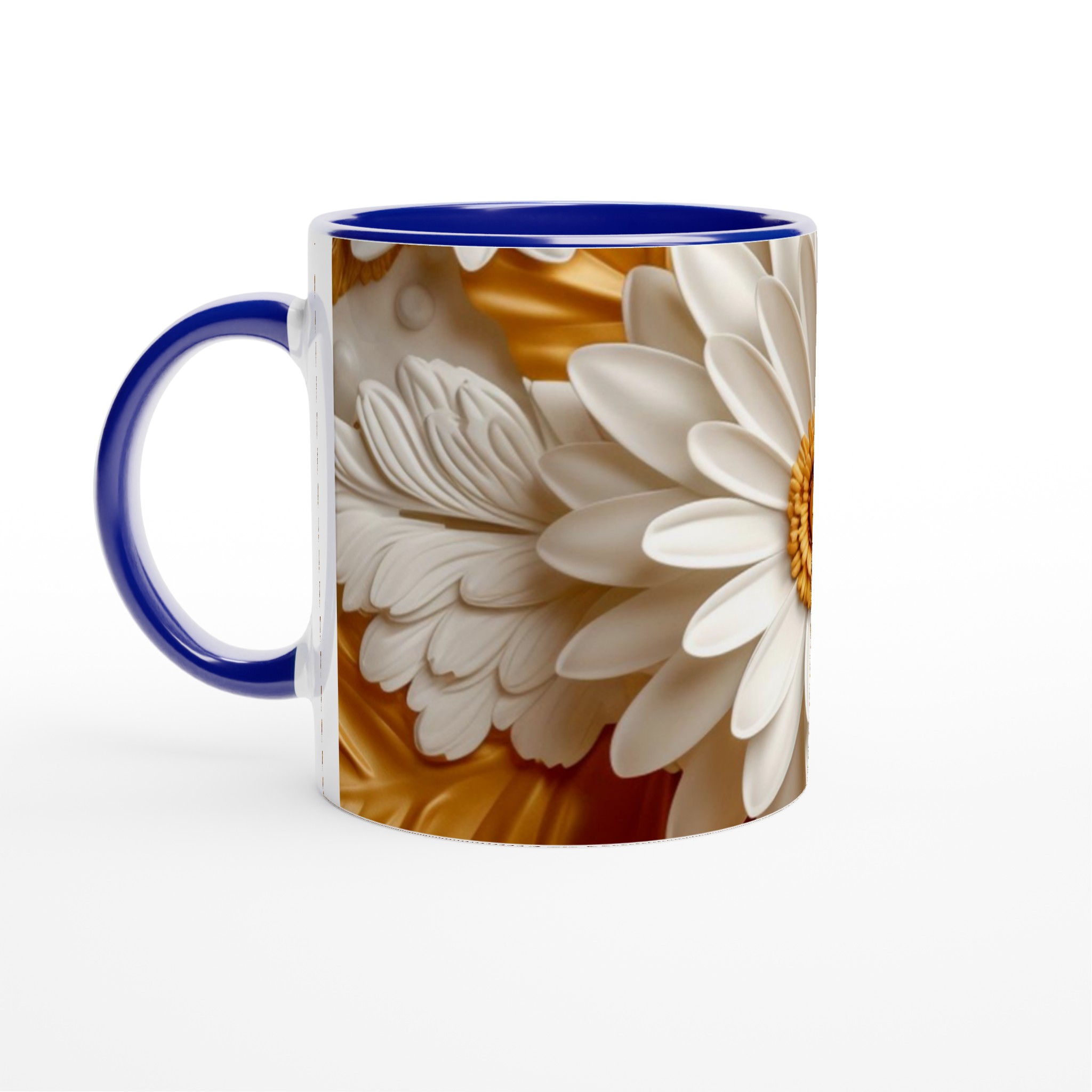 Elegant Vit 11oz Keramisk Mugg med Gyllene Blommotiv – Välj Din Favoritfärg 2 2aef94fd-0a8b-4164-a3aa-45da603089f8