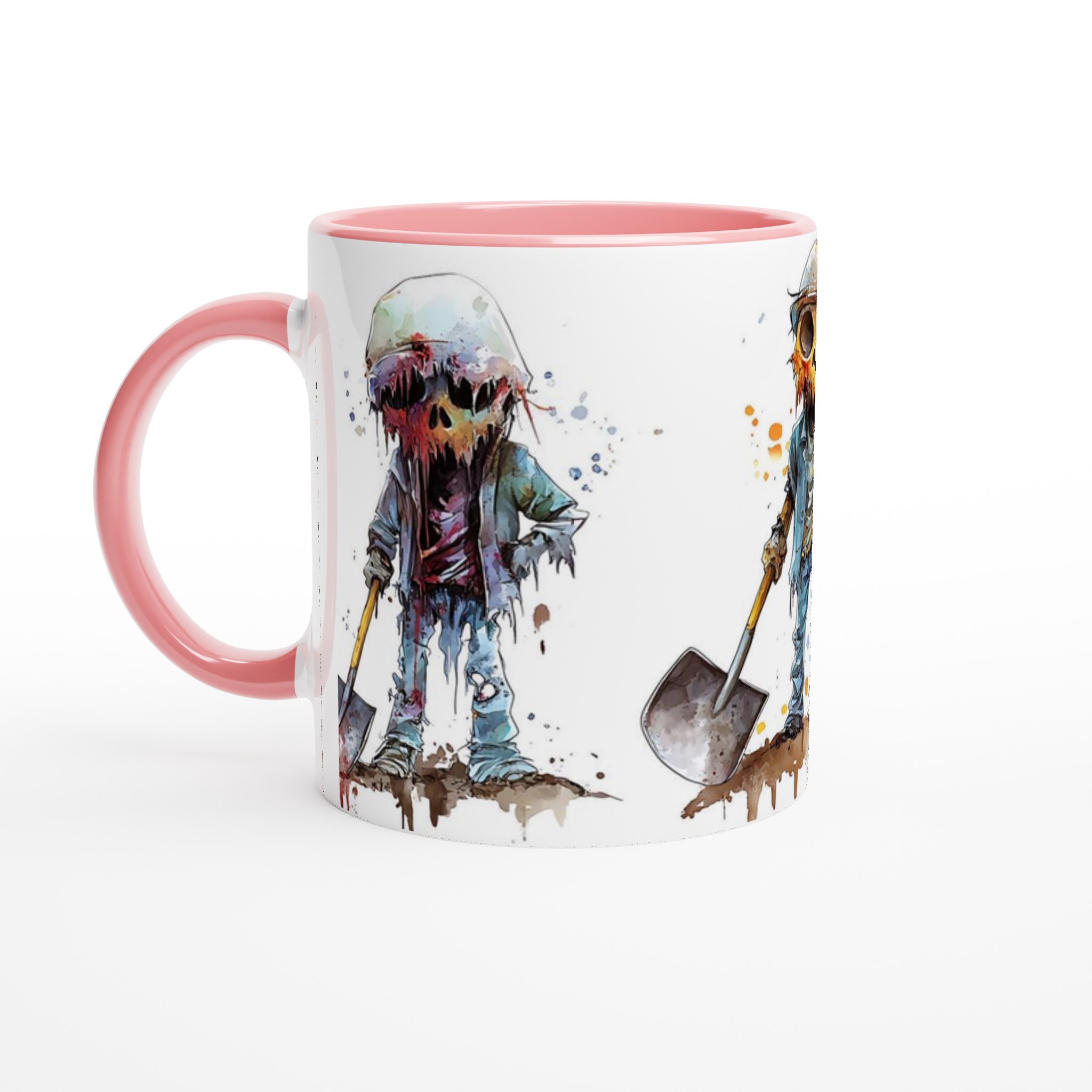 Unika Zombie Diggers Keramikmugg - Skrämmande Charm & Vattenfärgsstil i Flera Färger 6 2af092b8-9e75-4134-9457-5e6947cfb153