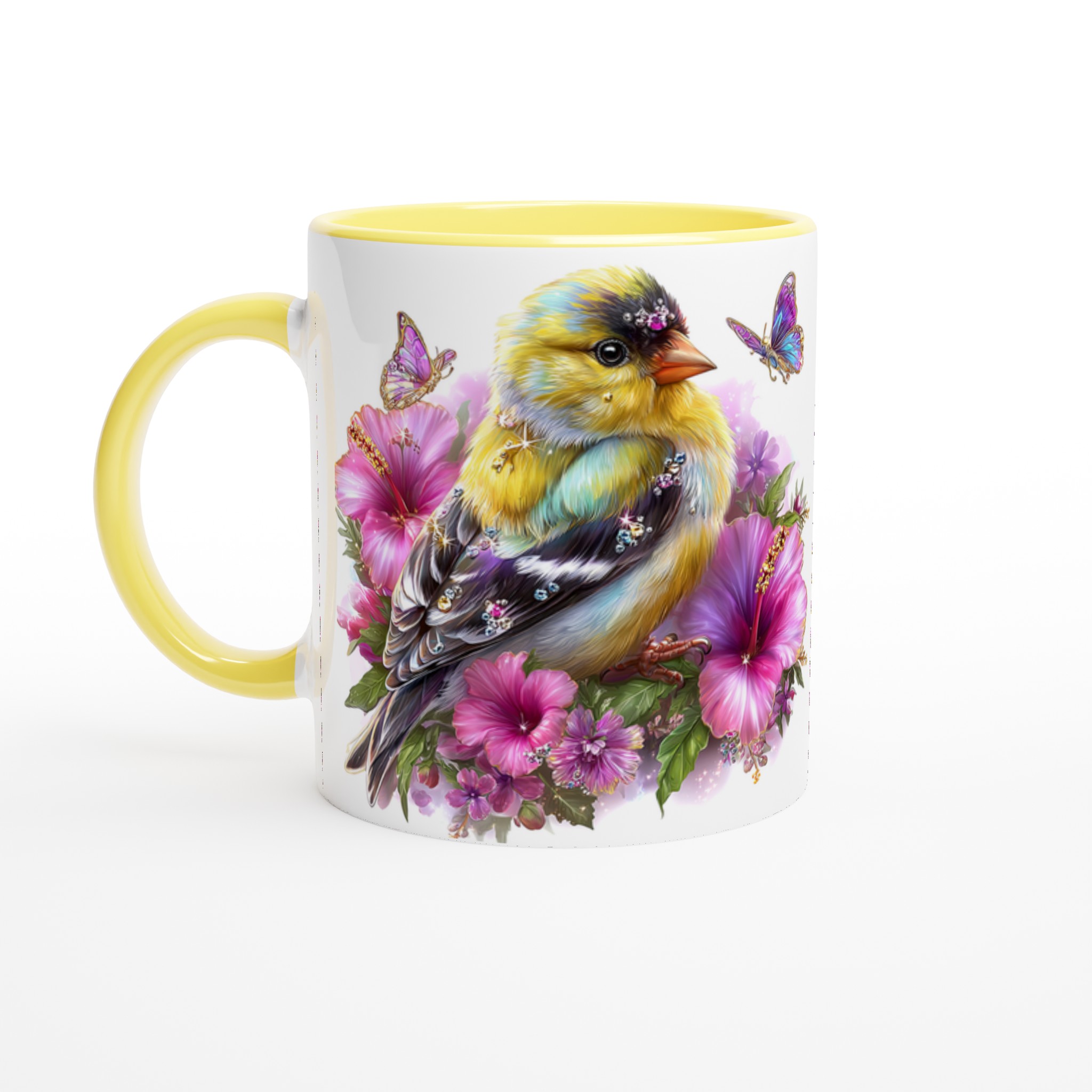 Förtrollande Fågel & Hibiskus Keramisk Mugg – Ett Konstverk för Varje Sip i Valfri Färg! 3 2b19757a-a5ab-4d21-8d90-96dbf18b226e