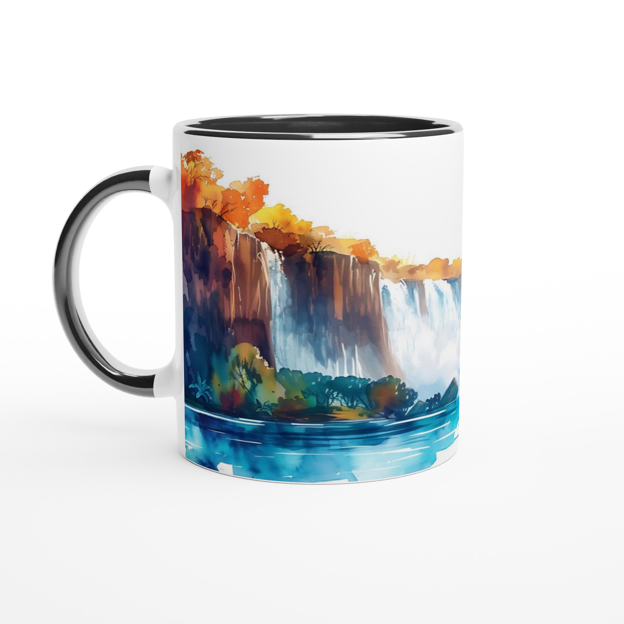 Akvarellvattenfall Keramisk Mugg – Konstfull Design i Flera Färger 4 2b3aac10-1167-4819-867a-12adf064653a