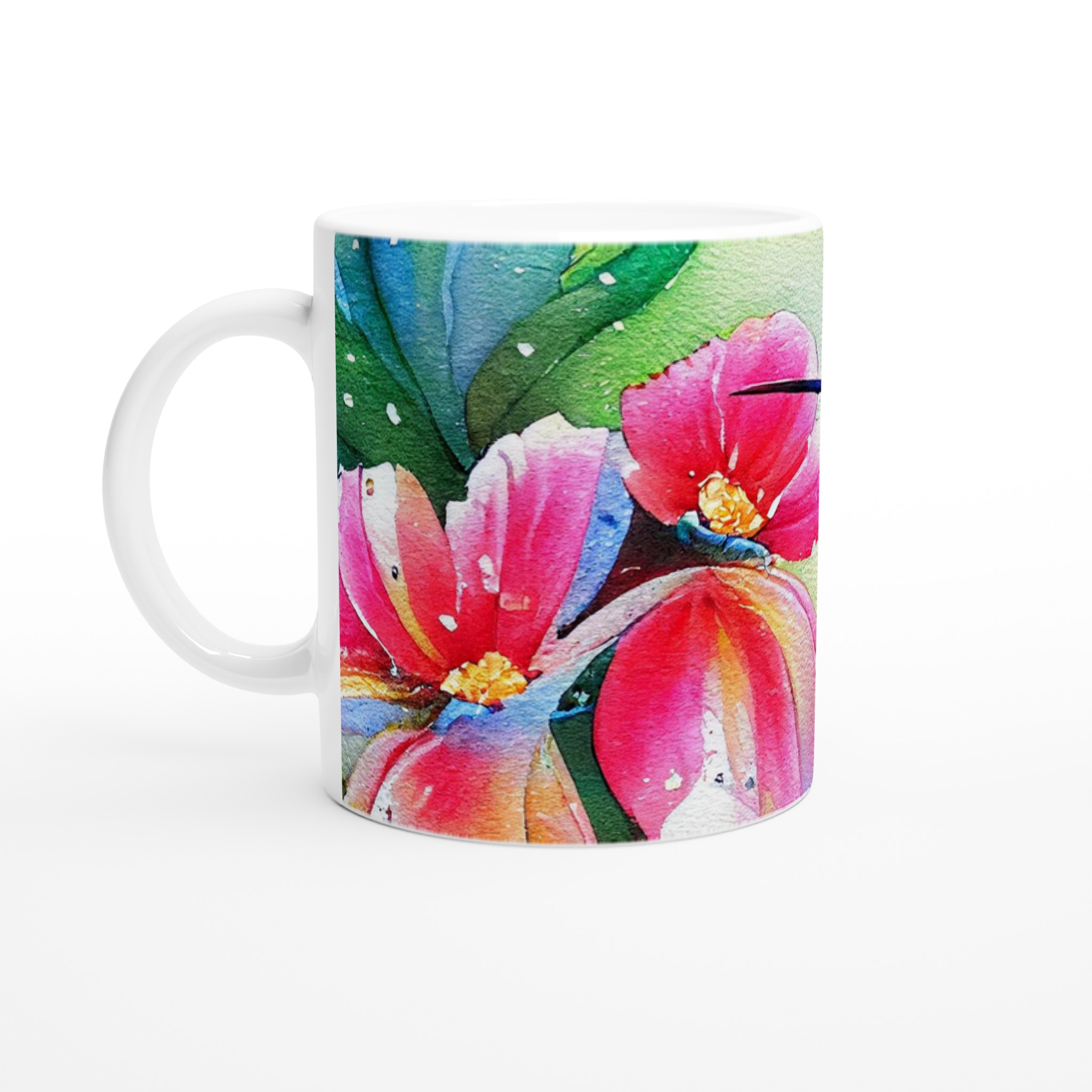 Vibrant Hummingbird Ceramic Mug – 11oz of Artistic Elegance in Your Choice of Colors 1 2b43d44e-d48d-4d54-81bd-9d7face18b79