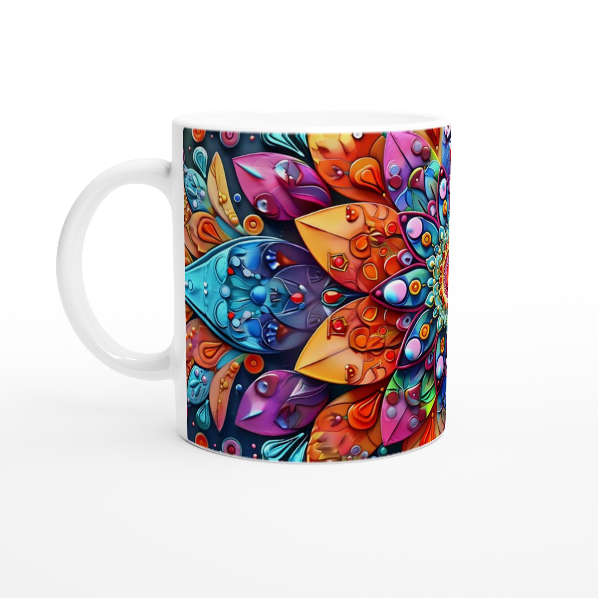 Färgsprakande Mandala Keramikmugg - 11oz Premium Designmugg för Konstälskare i Flera Färger 1 2b499dc3-ead7-417c-8516-353b63ea9512