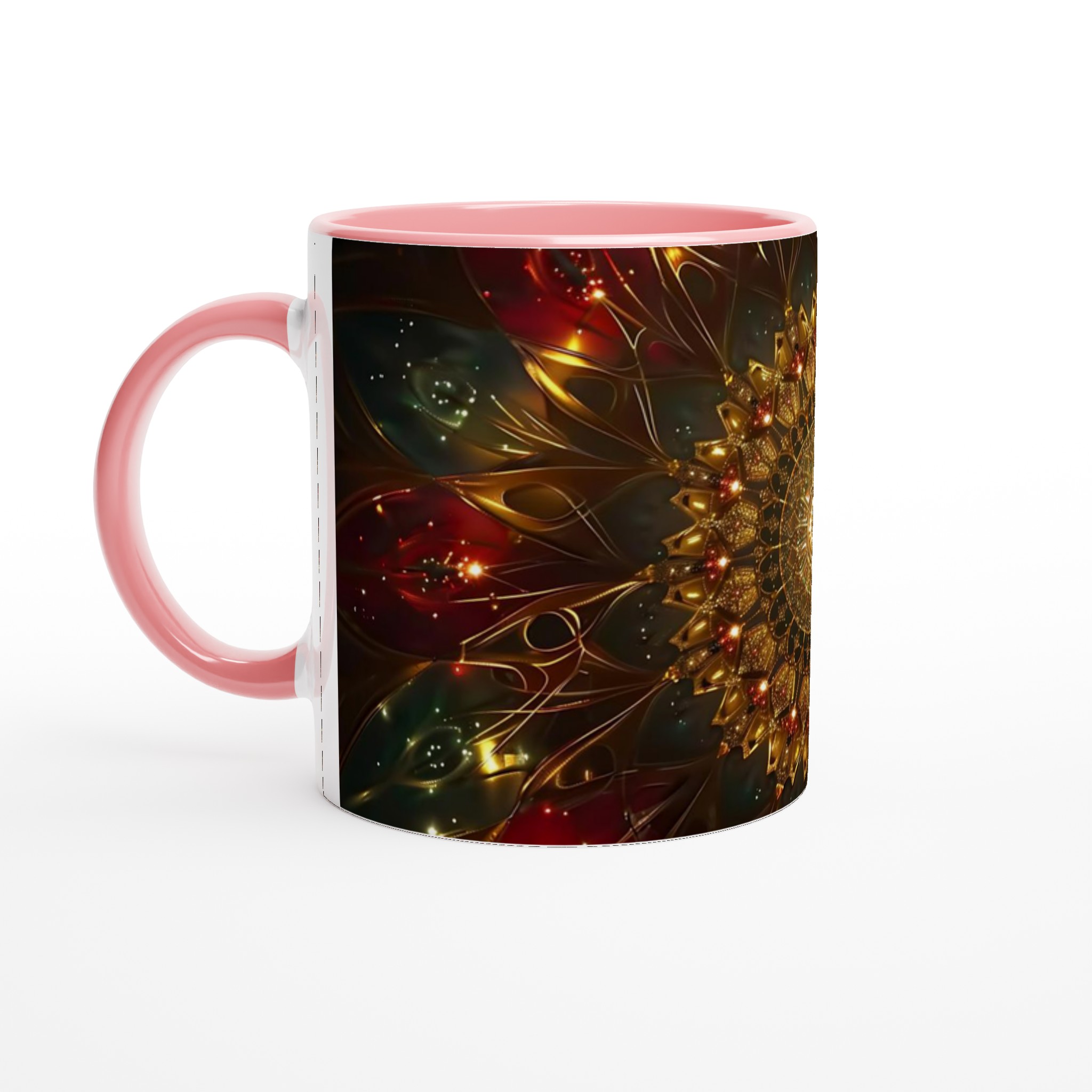 Abstrakt Mandala Lyx Mugg – 11oz Keramikmugg i ditt val av sju djärva färger 6 2b7d8507-fe16-4e74-8118-a4e79f95618a