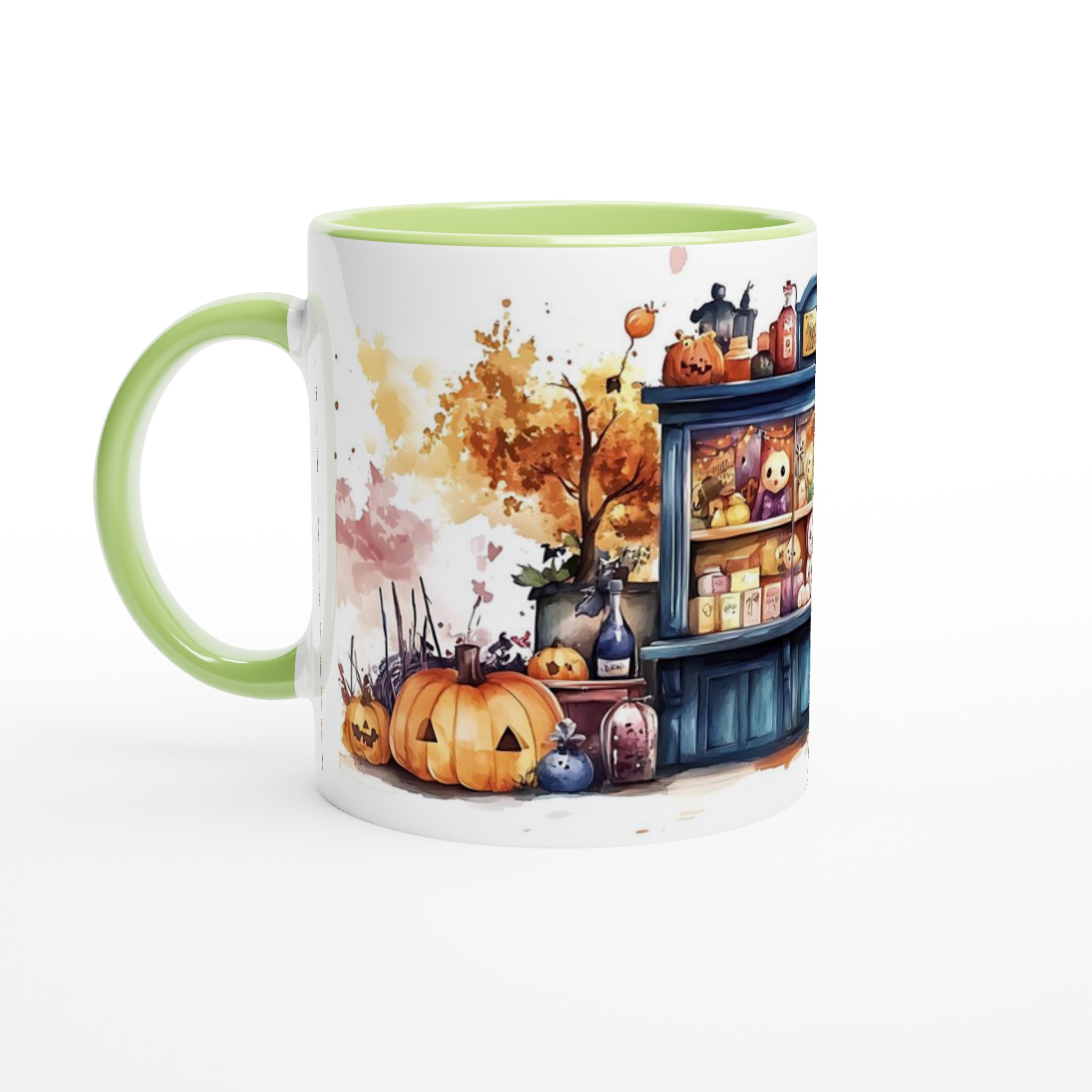 Spooky-Söt Halloween Mugg: Keramikmugg med Mystisk Vattenfärgskänsla – Välj din Färg! 7 2b86a102-7086-4f8b-b973-f8ada9db554b