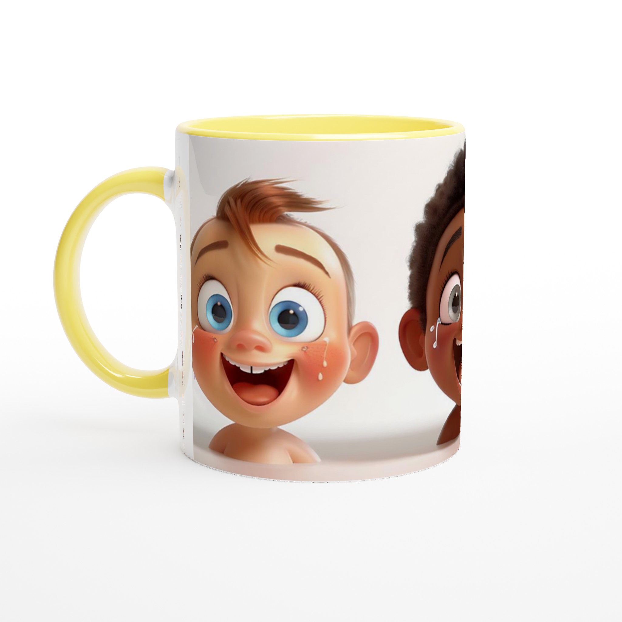 Glädjefylld Keramikmugg - 11oz Barnansiktsdesign i Flera Färger 3 2b8a0d50-3346-4685-8958-94dfc641bbf6