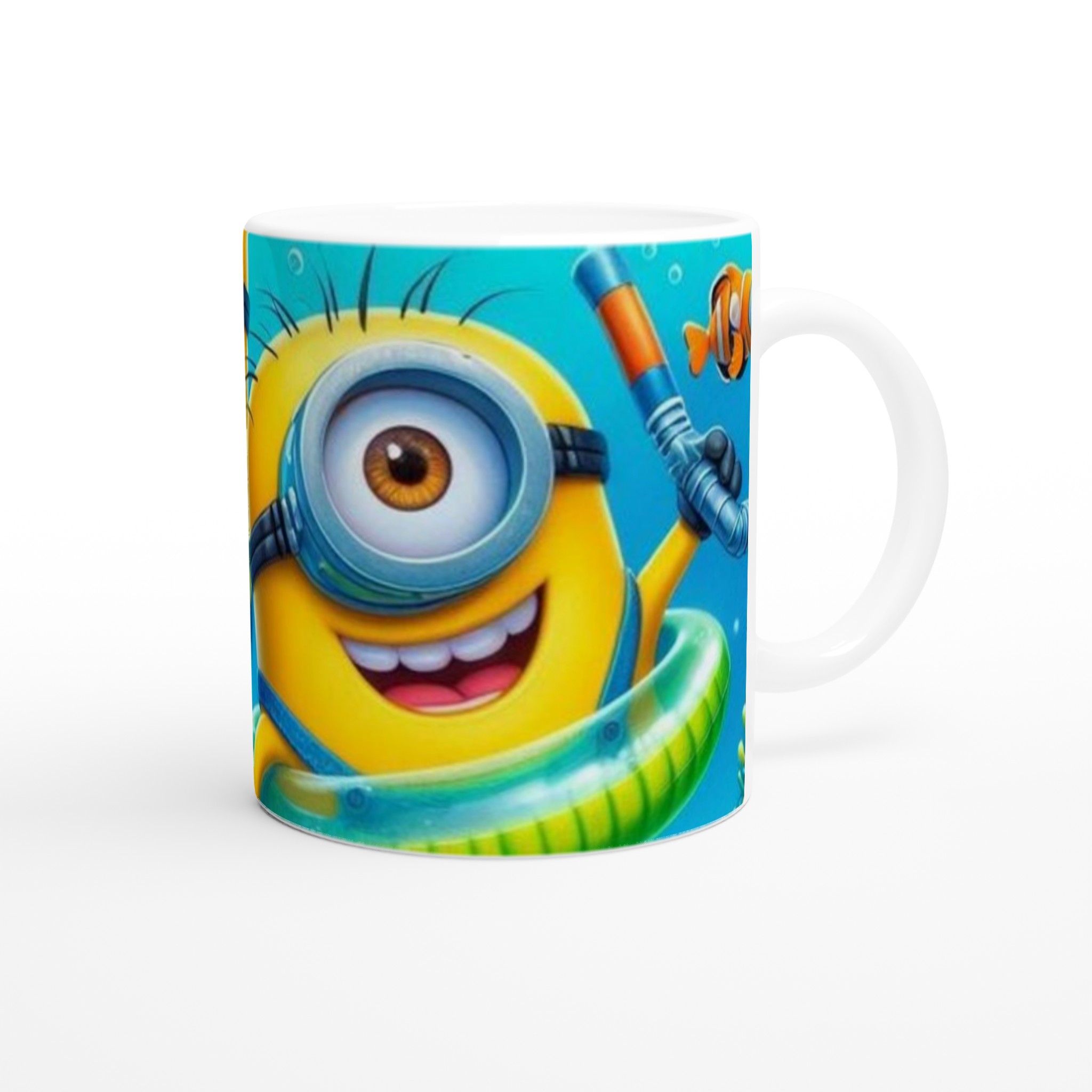 Vit 11oz keramisk mugg med färgstarkt Minions-motiv – välj bland flera glada färger 9 2ba3e62e-fd03-4da6-811d-5bba90f2623d