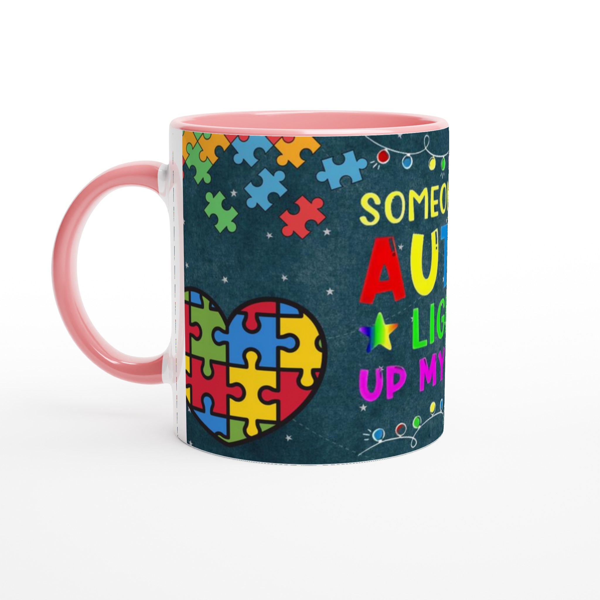 Ceramic Mug 11oz with Colorful Autism Puzzle Heart Design in Your Choice of Seven Vibrant Colors 6 2bddb59d-407a-4787-9a67-73fb06de22c3
