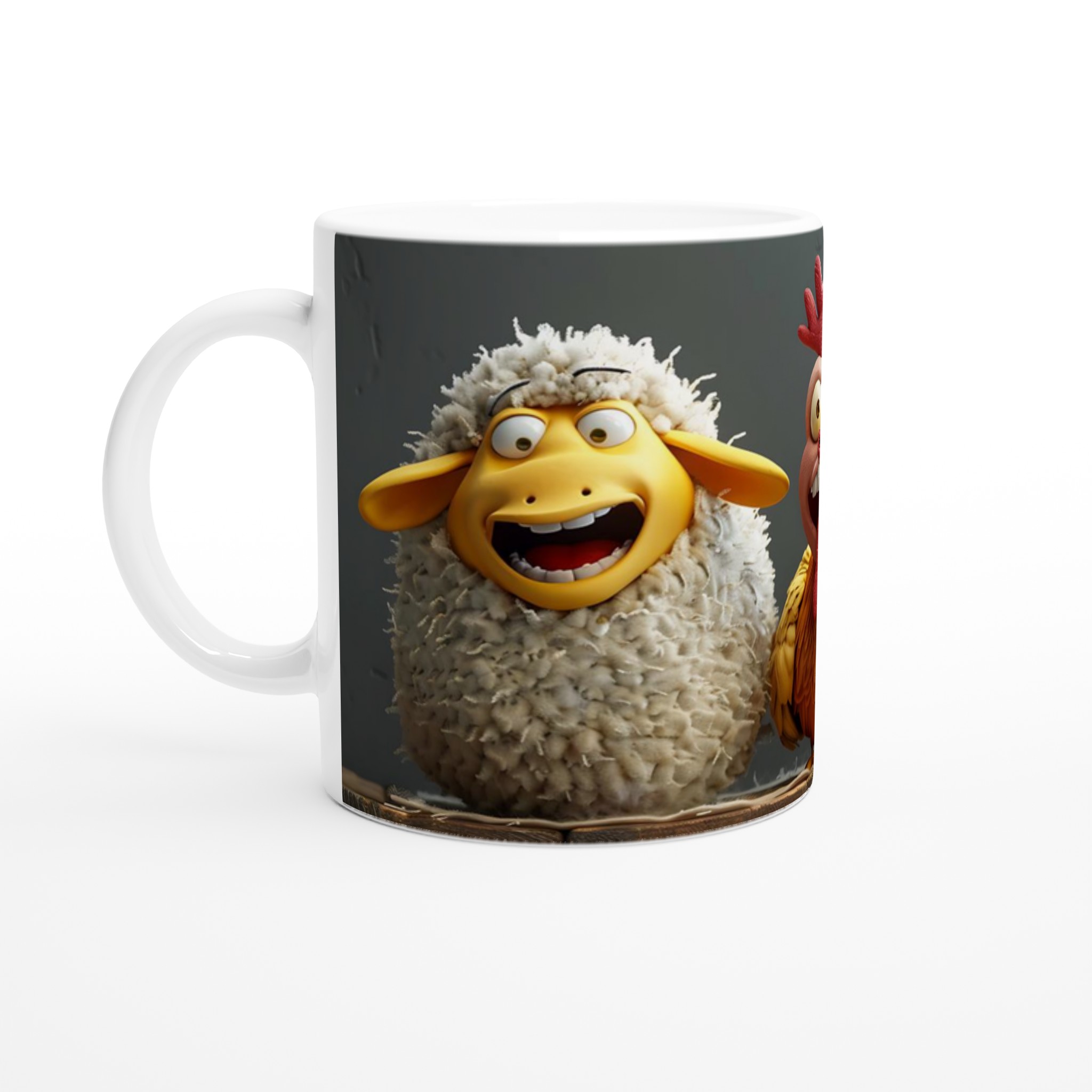 Humoristiska Bondgårdsdjur Mugg – 11oz Keramikmugg i ditt val av 7 Livfulla Färger 1 2be21287-5da6-4e0e-8a84-220d796de514