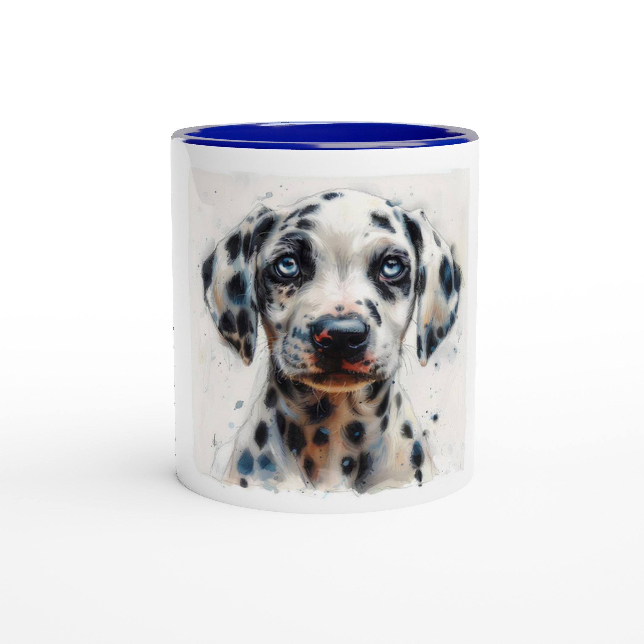 Vacker Dalmatiner Valp Keramisk Mugg – 11oz, Färgad Insida & Handtag i Flera Nyanser 5 2bfee8f9-3844-4834-881b-e7439aa24964