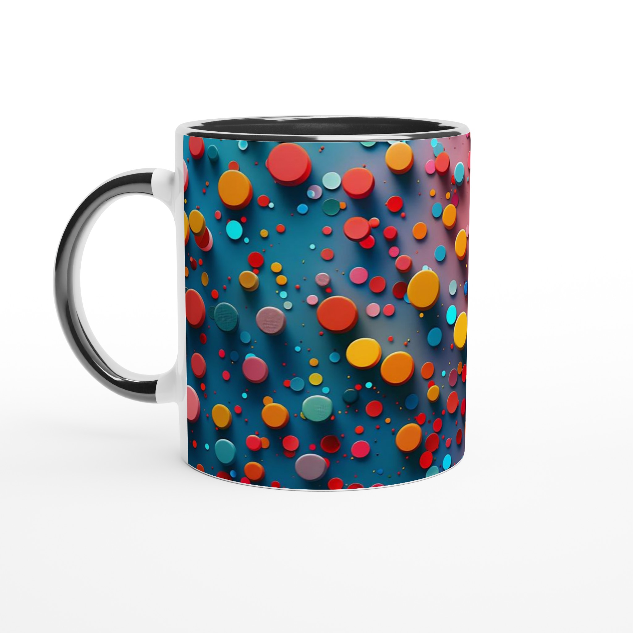 Färgglad Konfetti Mugg – 11oz Keramisk Kaffekopp för Färgstarka Dagar – Välj din Favoritfärg! 4 2bfff4e2-8295-4eac-87b8-77c026bdc658