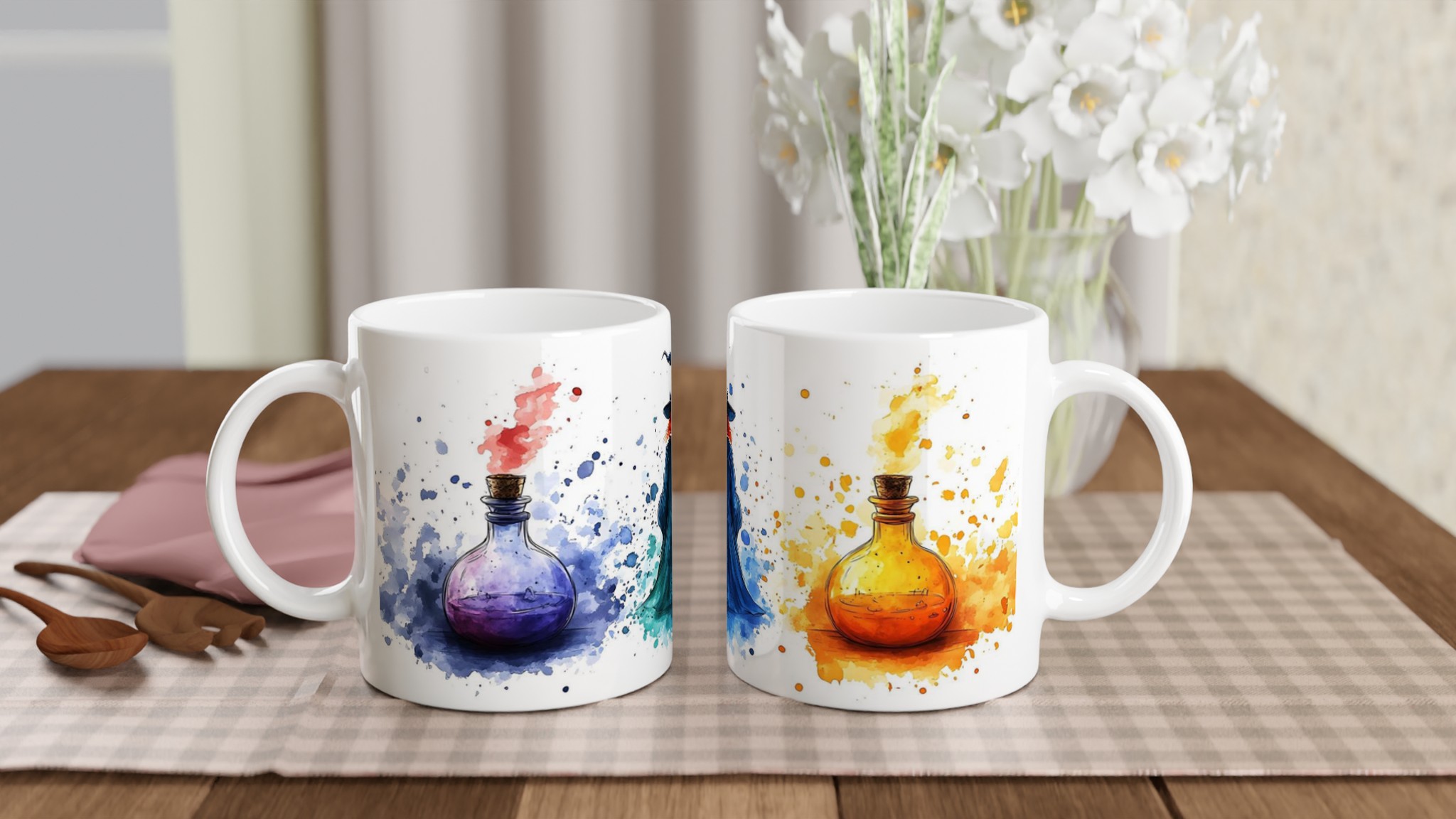 Magical Elixir Vit Keramisk Mugg - Drick dina trollformler från en 11oz personlig kaffekopp 11 2c21c05a-6550-470f-820b-9a1551ff2be9