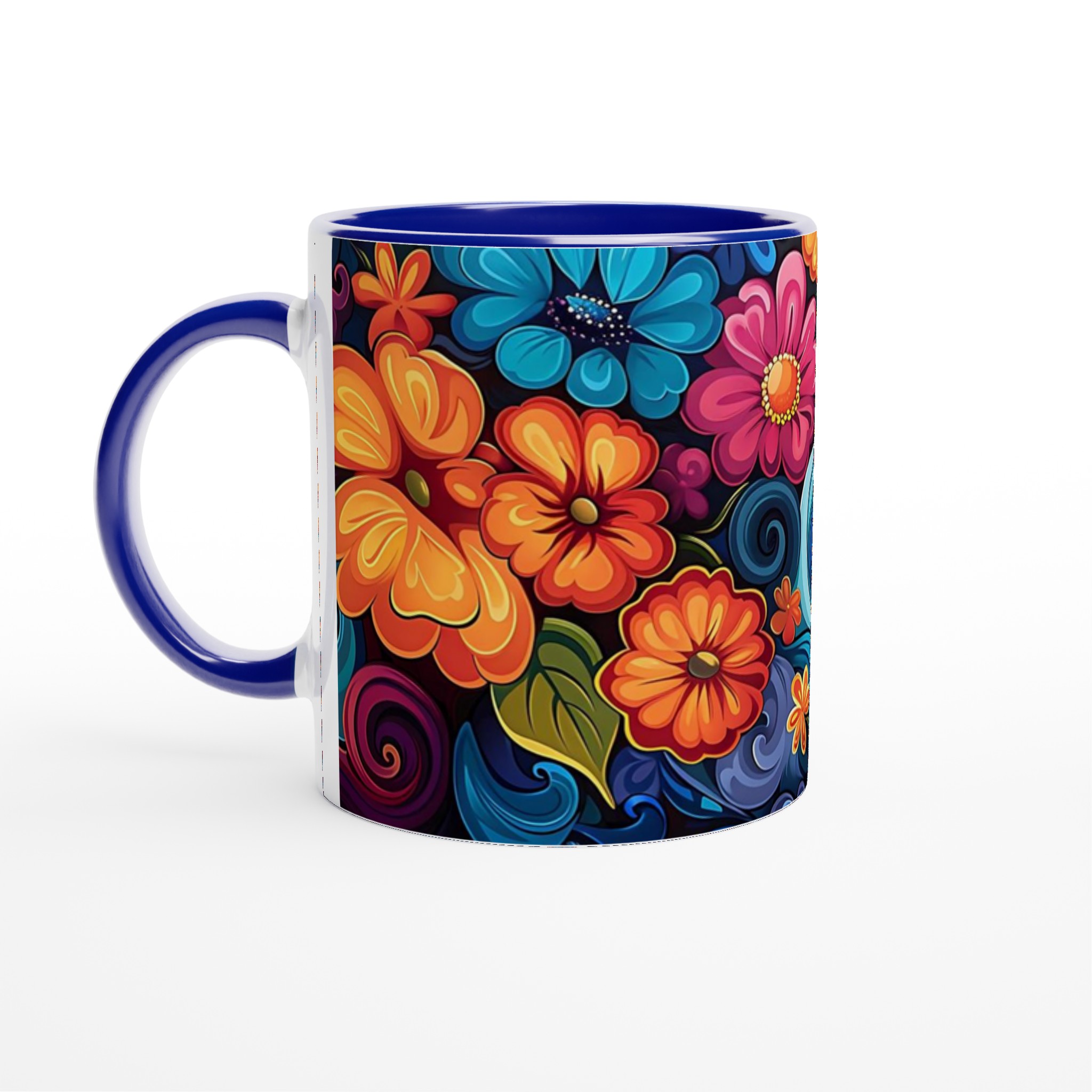 Färgsprakande Blomstermugg – 11oz Keramikmugg i Levande Nyanser för En Glädjefylld Start på Dagen 2 2c348dfc-9895-4c24-a659-cda14790b6ac