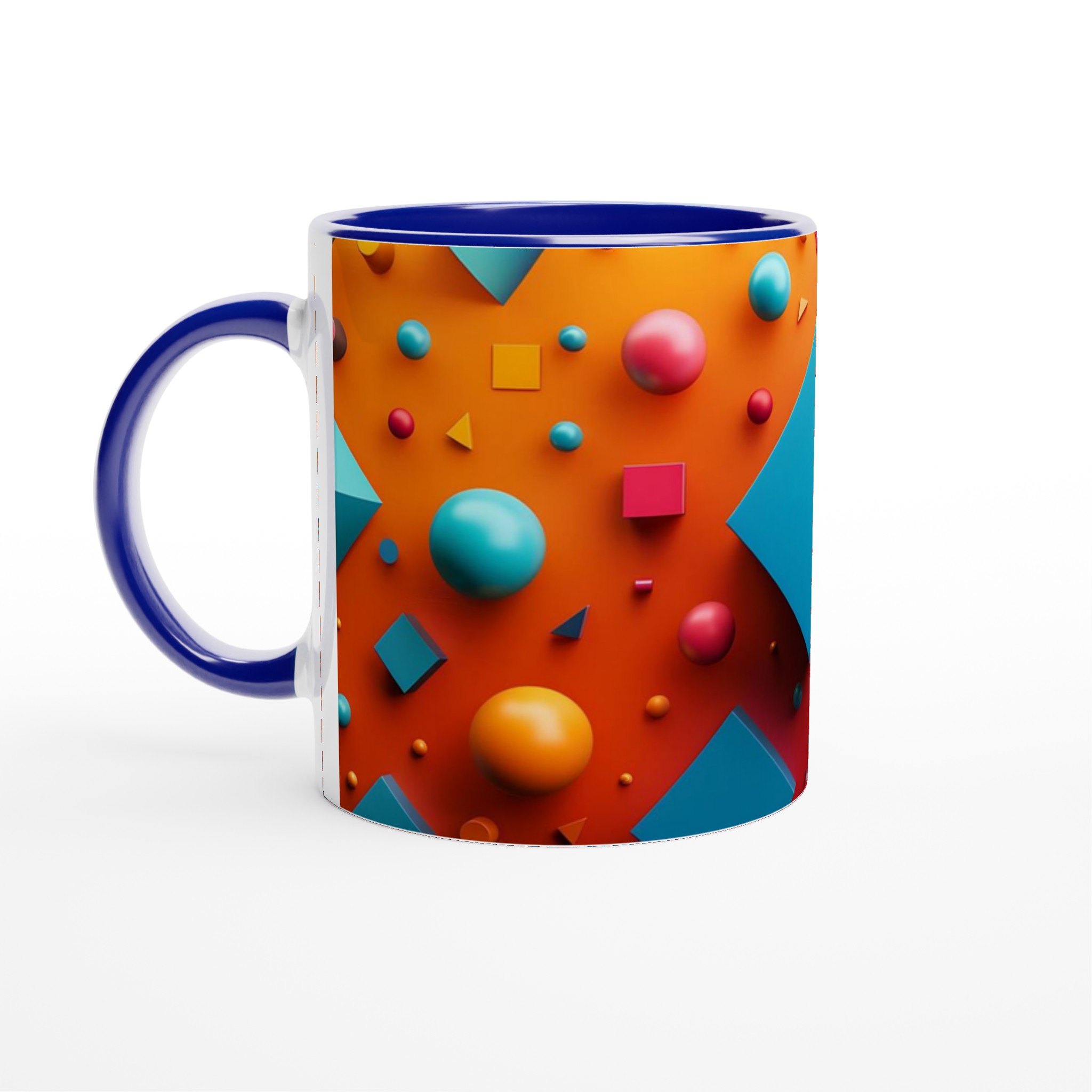 Abstrakt 11oz keramisk mugg – Välj din favoritfärg för en pop av lekfull geometri! 2 2c497893-7266-42d5-b219-7d57318cc65f