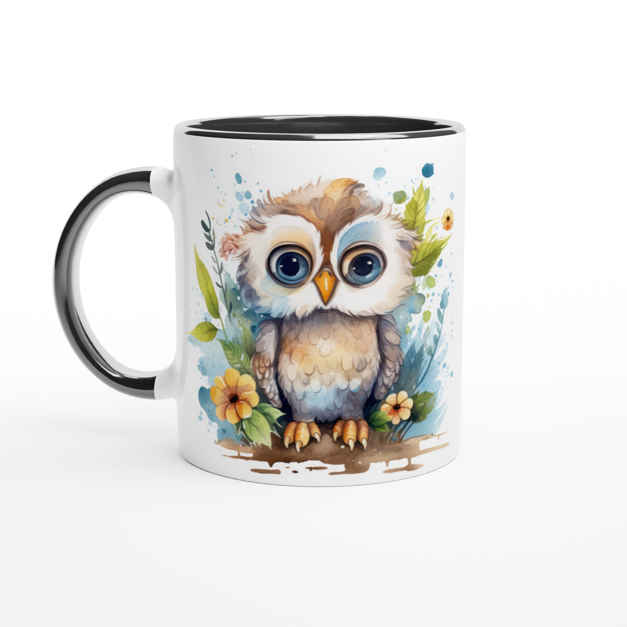 Vit 11oz keramisk mugg med charmig uggla – välj bland sju lekfulla färger 4 2c6134a1-ea38-4200-940d-80d015a2f477