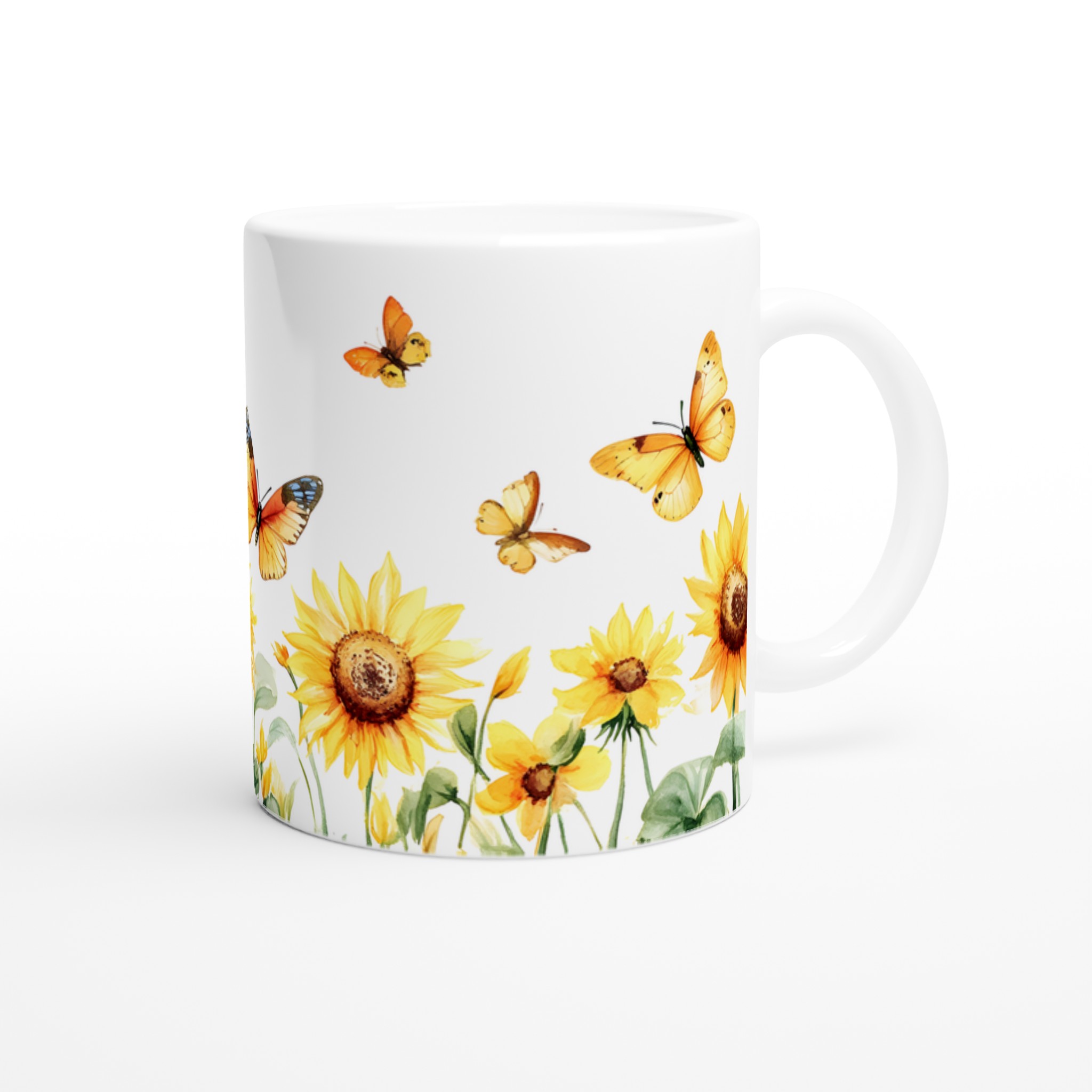 Solros & Fjäril Mugg - 11oz Keramisk Mugg i Livfulla Färger för Kaffeälskare 9 2c6a5d95-2a1f-45d1-b35d-e78b778a5284