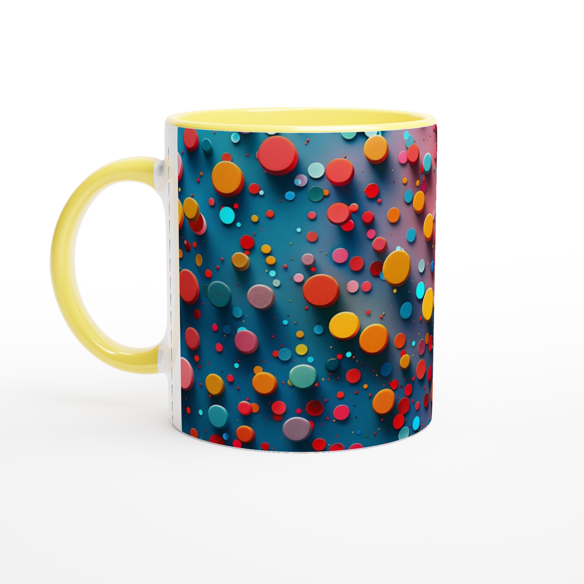Färgglad Konfetti Mugg – 11oz Keramisk Kaffekopp för Färgstarka Dagar – Välj din Favoritfärg! 3 2cbe5a62-1619-4dd5-87cd-06ff7fbad291