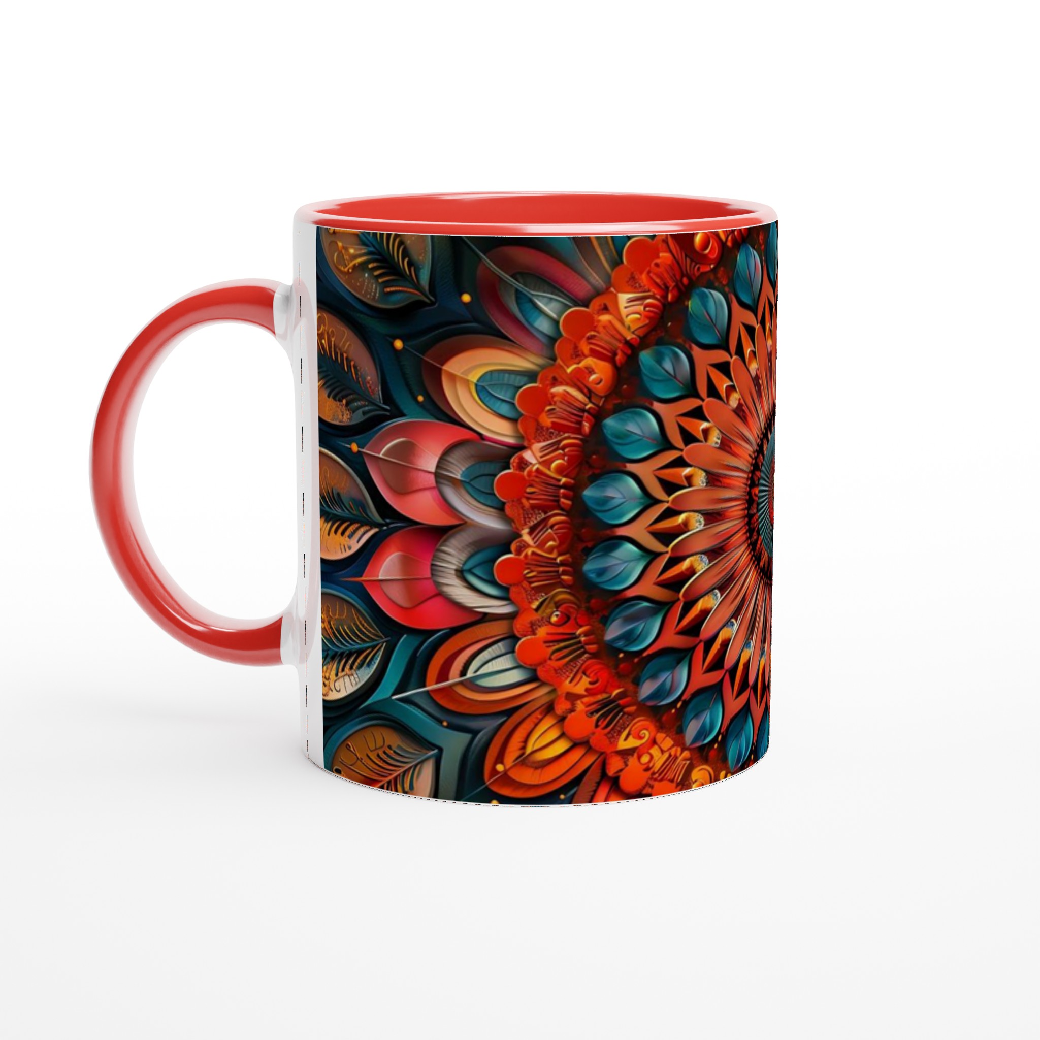 Mångfärgad Mandala Keramikmugg - 11oz Konstnärlig Kaffekopp i Strålande Nyanser, Välj din Favoritfärg! 5 2cbfb8a6-e74d-4e5d-af5f-7d253840f4f5