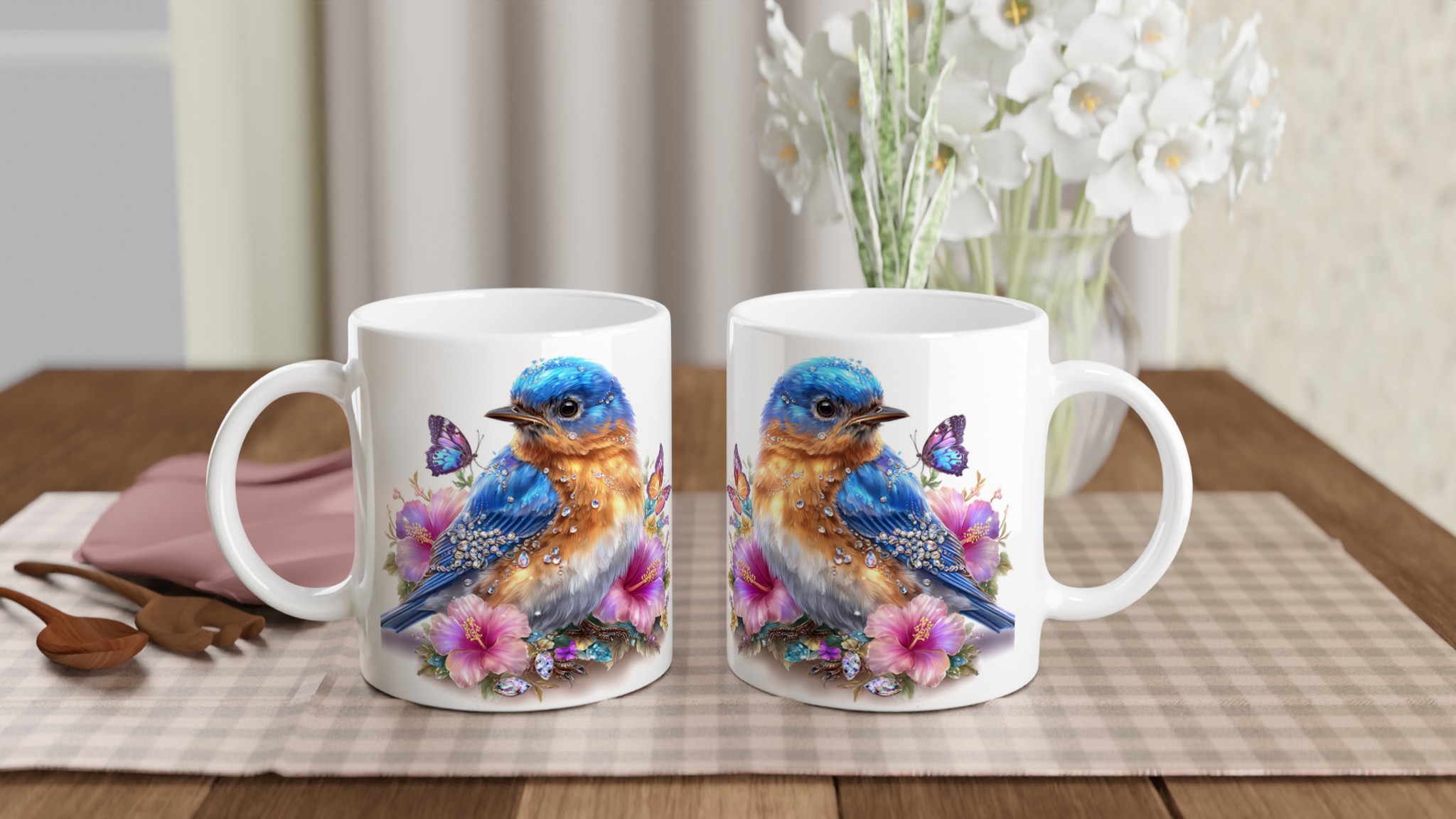 Förtrollande Juvel-Fågel Mugg – Glittrande Design i Ditt Val av 7 Keramiska Färger! 10 2ccccb57-b811-4e9a-b278-4e10843f8f4b