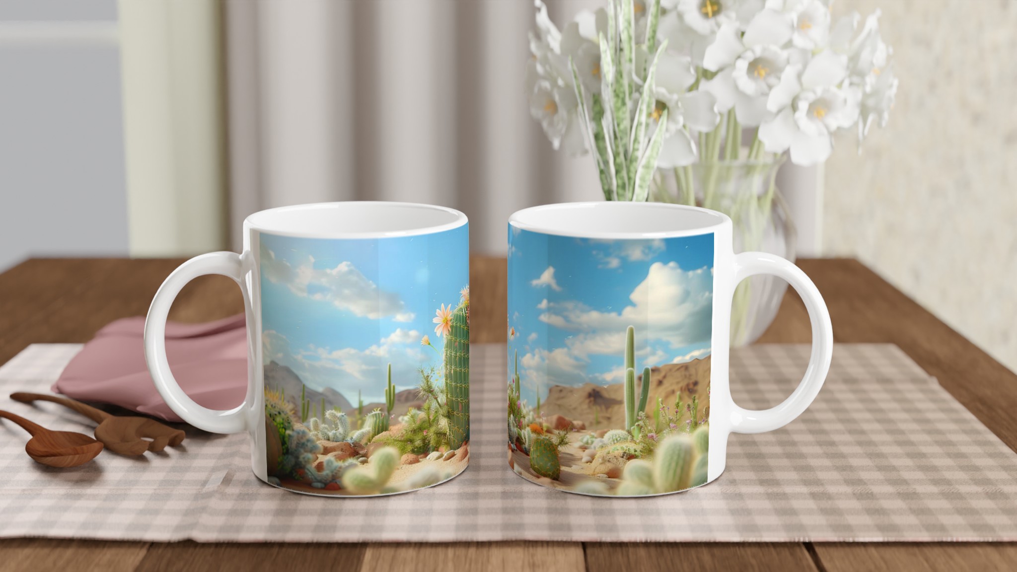 Kaktusblommor 11oz Keramikmugg - En Ökenoas för Din Kaffestund 10 2d1abffa-0fcf-4f56-8df1-973814d9451c