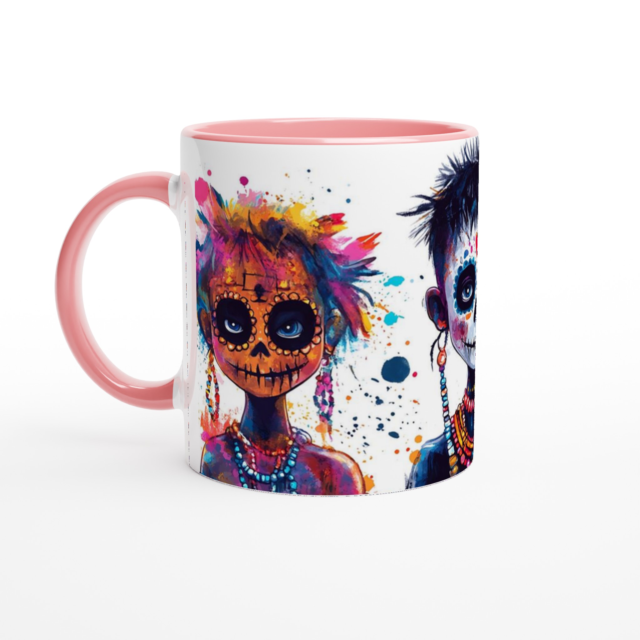 Färgsprakande Calavera Mugg - 11oz Keramisk Kaffemugg i ditt val av sju livfulla färger 6 2d7f2b94-33cc-4cc0-92dd-58ecf045a13f