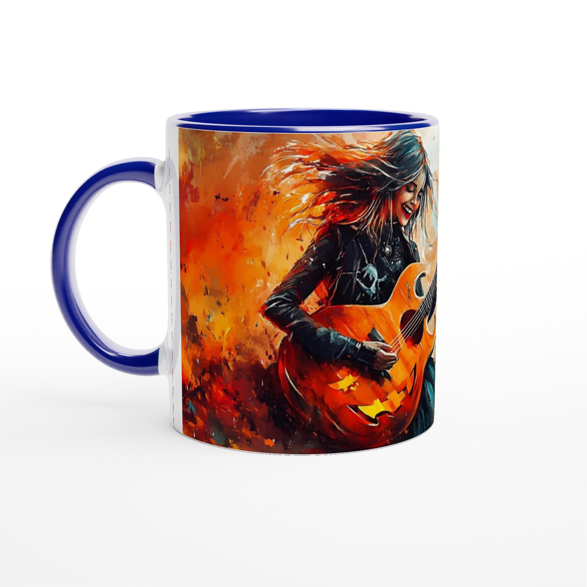 Rock On: Halloween Gitarr Mugg – Levande Design & Hållbar Keramik i Valfri Färg! 2 2da0d8b6-16ec-4f67-ad92-40c6a4d7b15a