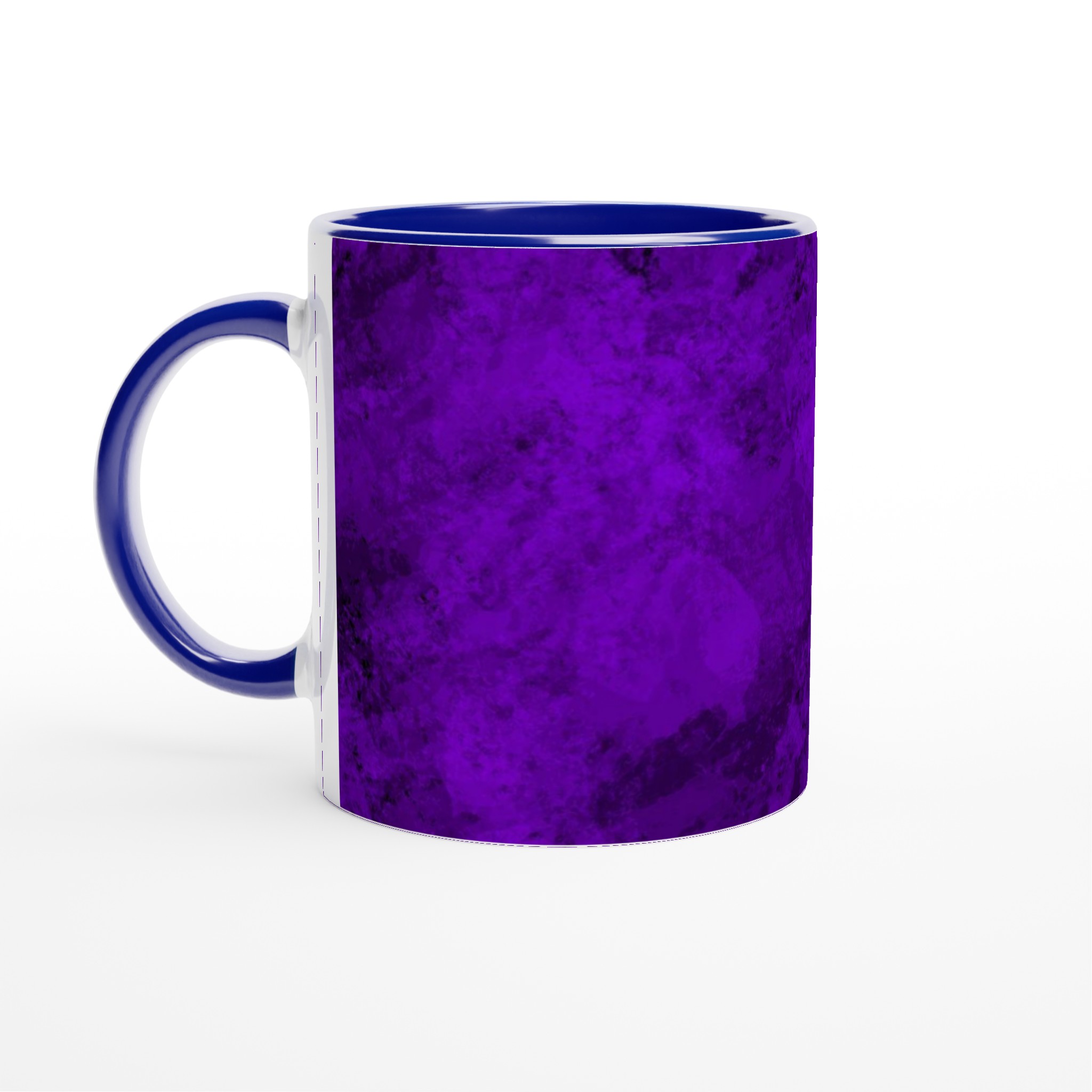 Vit 11oz keramisk mugg med djup lila konstnärlig textur – välj bland sju färgstarka keramiska nyanser 2 2da69497-ec0b-442e-95ed-8462801cdb2a