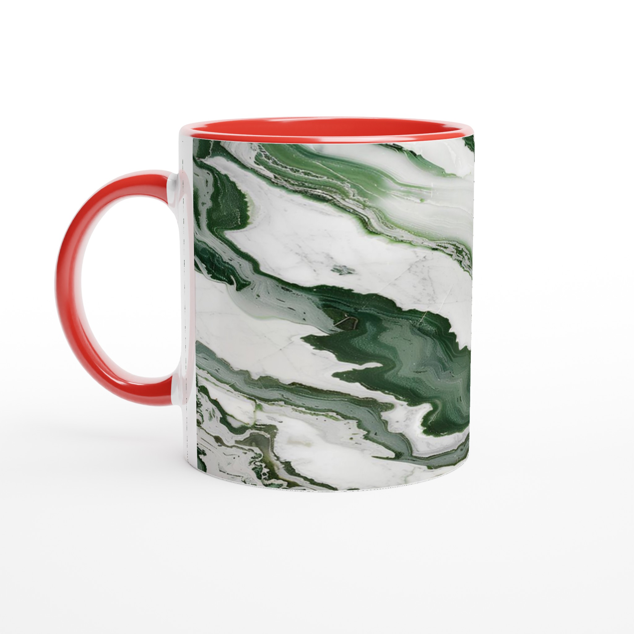 Abstrakt Grön Marmorerad Keramikmugg – 11oz Konstfull Kaffekopp i Valfri Färg 5 2db5a055-3784-4404-8638-2635a3da2af2