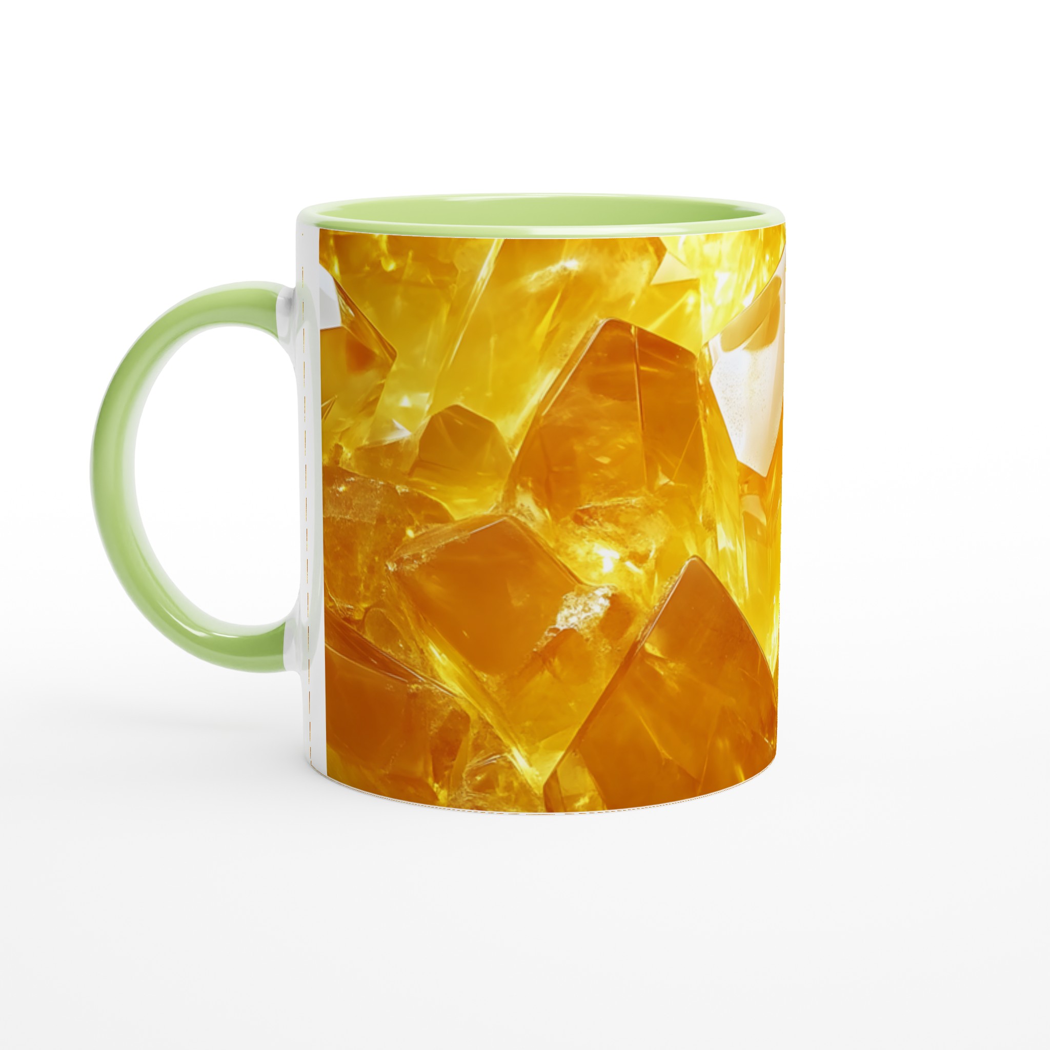 Guldgnistrande Citrin Keramikmugg – 11oz Kristallinspirerad Design i 7 Färger 7 2dcc7a41-cabf-44d9-855f-bebcd085a607