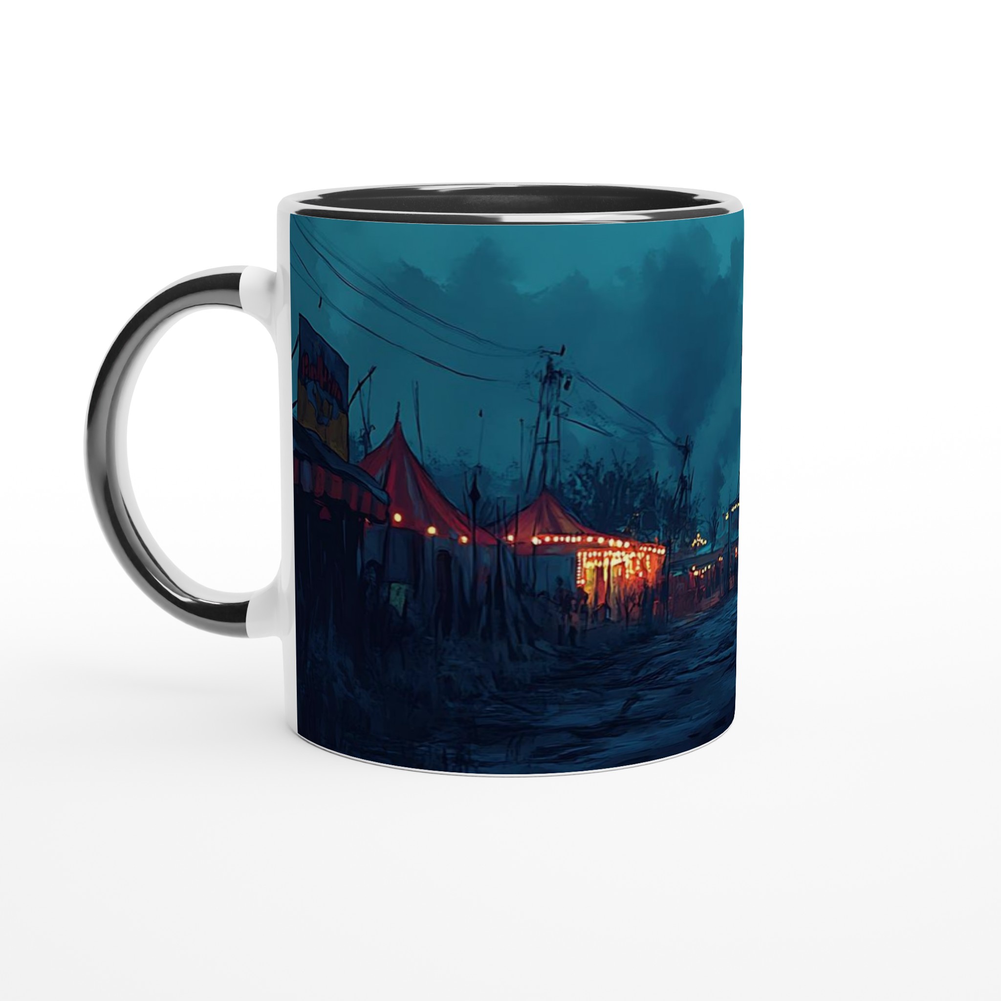 Mystisk Skräckcirkus Mugg – 11 oz Keramisk Kaffemugg i Ditt Val av 7 Färger 4 2ddfce9a-08b5-4bc3-b279-538159762a41