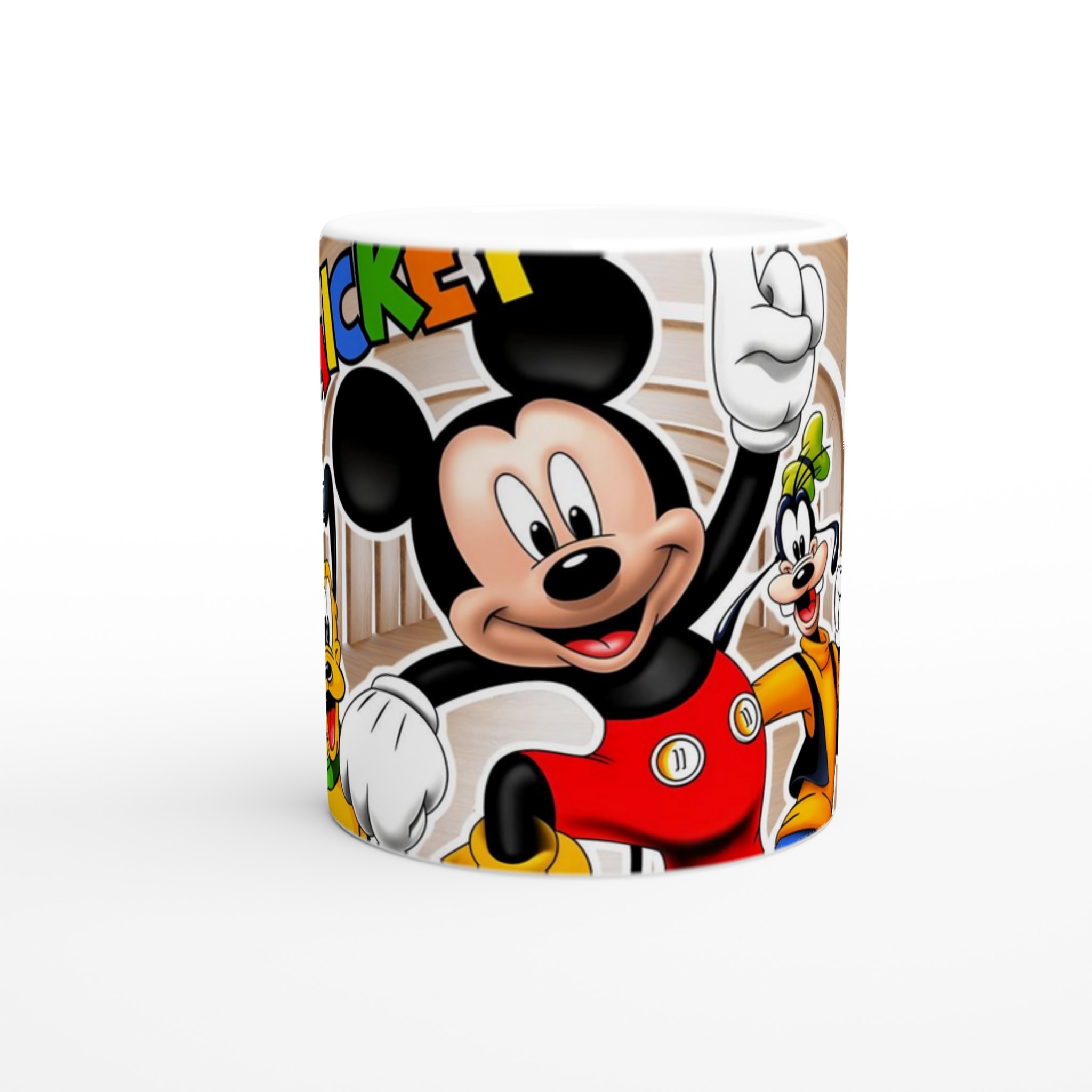 Vit 11oz keramisk mugg med färgstarkt Mickey & vänner-motiv i flera keramiska färger 8 2e1b5585-85f7-4ff7-bc19-af6578d2a182