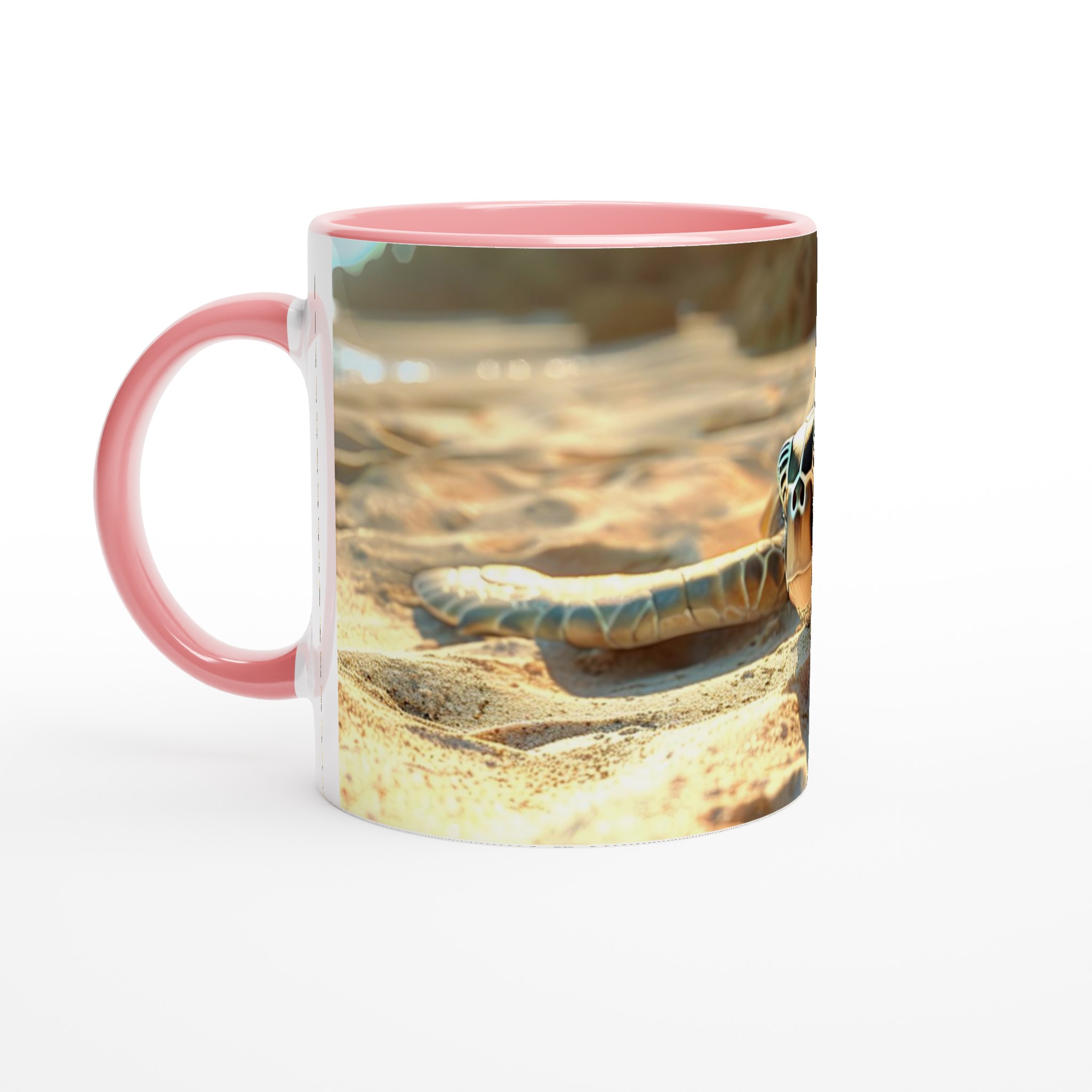 Havssköldpadda Strandmugg - 11oz Keramikmugg i ditt val av färg 6 2e275eb8-dd00-4954-8d61-0901bf38d353