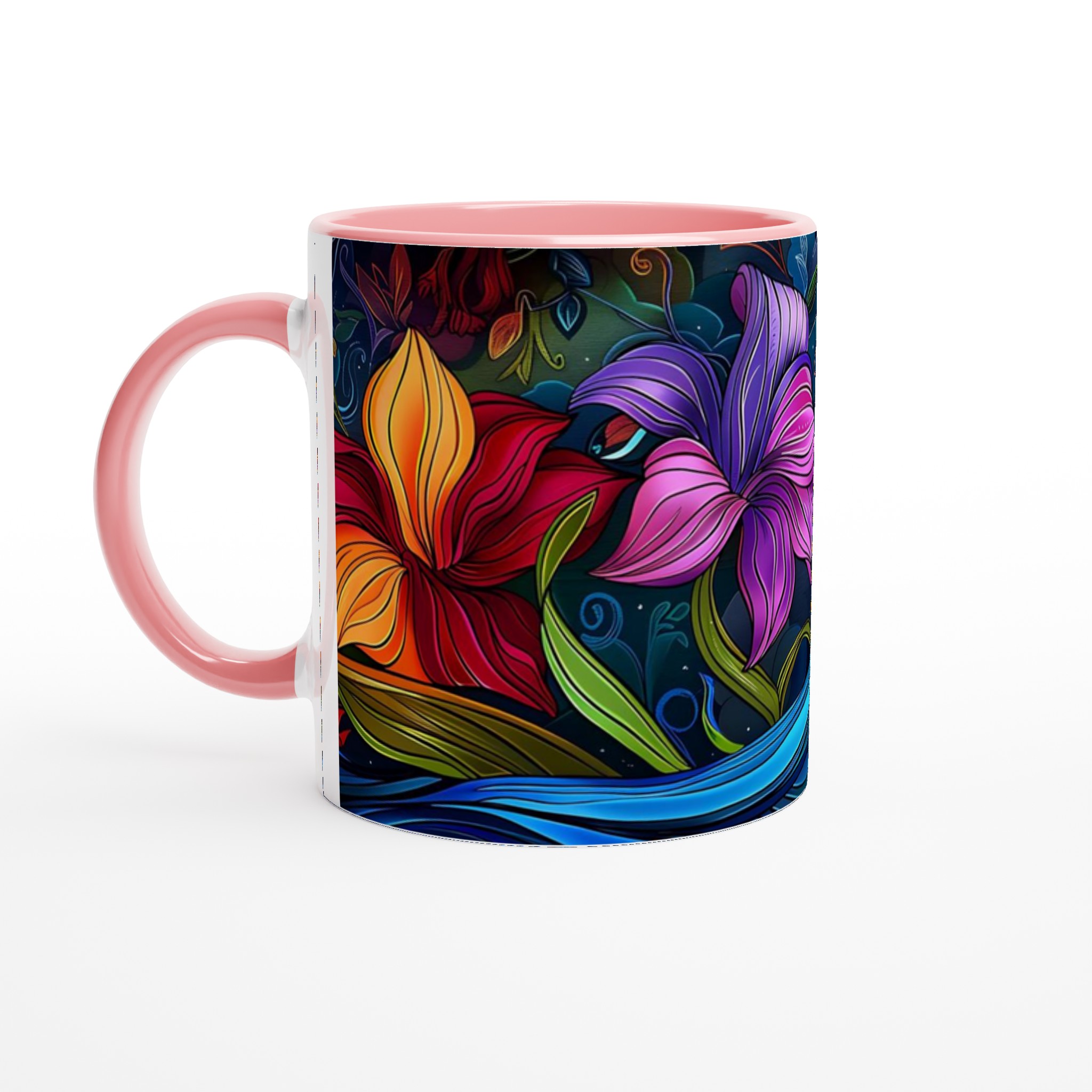 Abstrakt Blomsterprakt Keramikmugg – Din Kaffepaus i Färg! 6 2e2cce0d-7b2d-484f-8313-a41c50f6a816