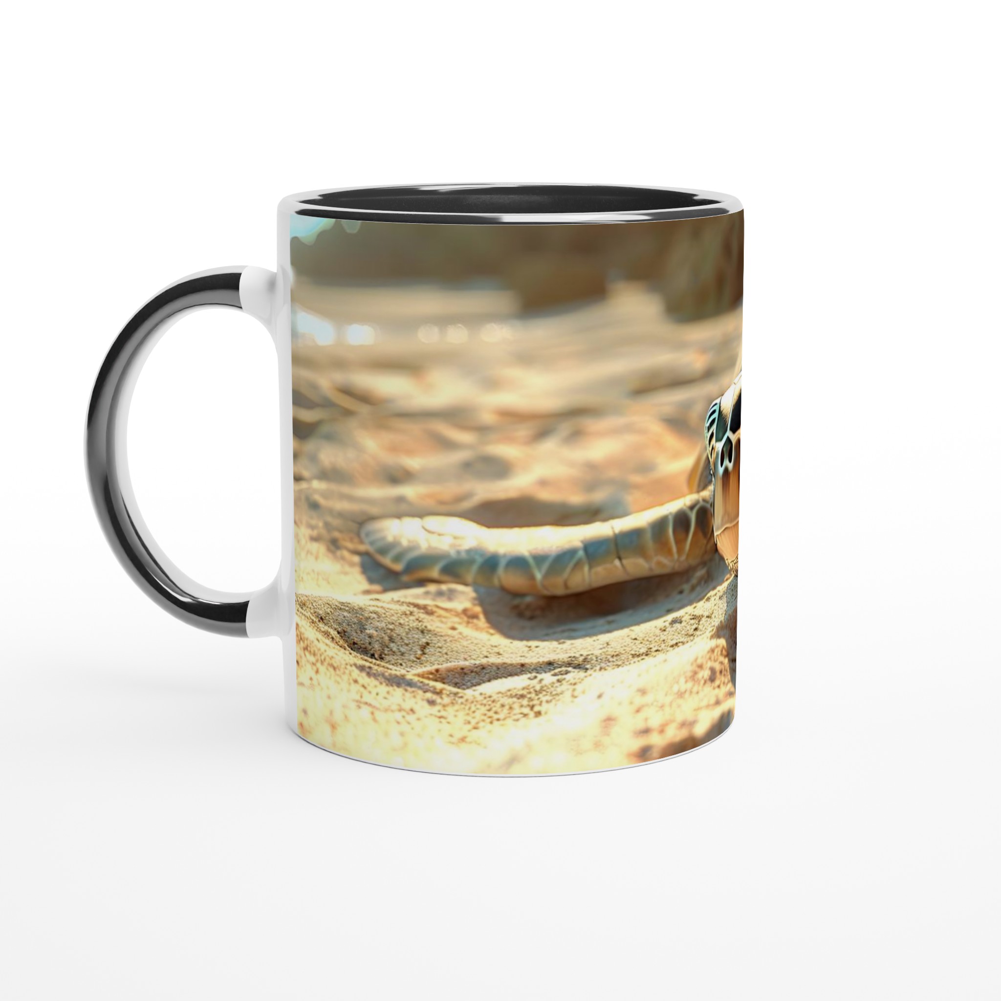 Havssköldpadda Strandmugg - 11oz Keramikmugg i ditt val av färg 4 2e313d9d-552b-4efc-af44-bd063f74fddb