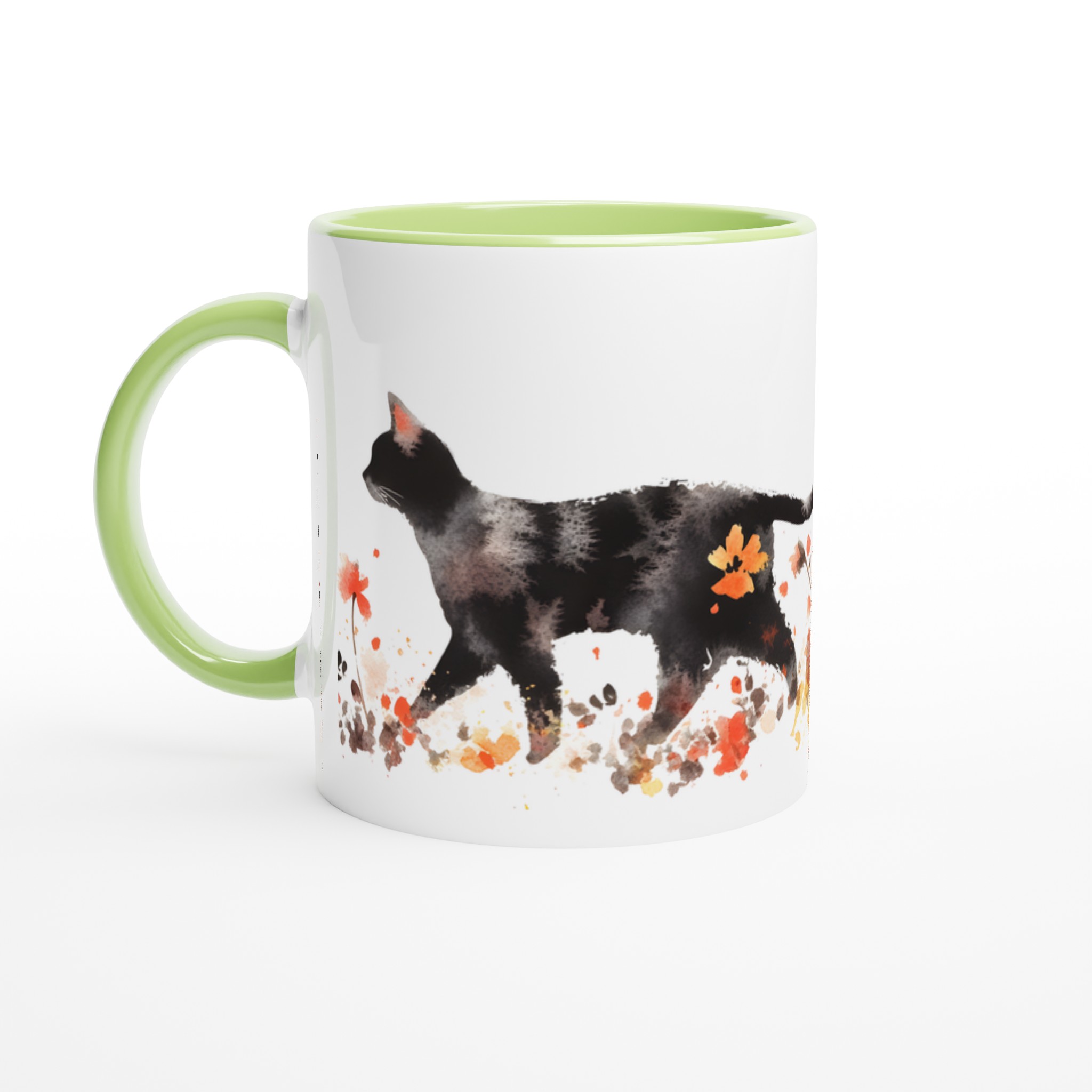 Konstfull Katten i Blomstermarken – 11oz Keramisk Mugg för Kattälskaren i Valfri Färg 7 2e34838f-a360-4bf8-964f-6733e655d358