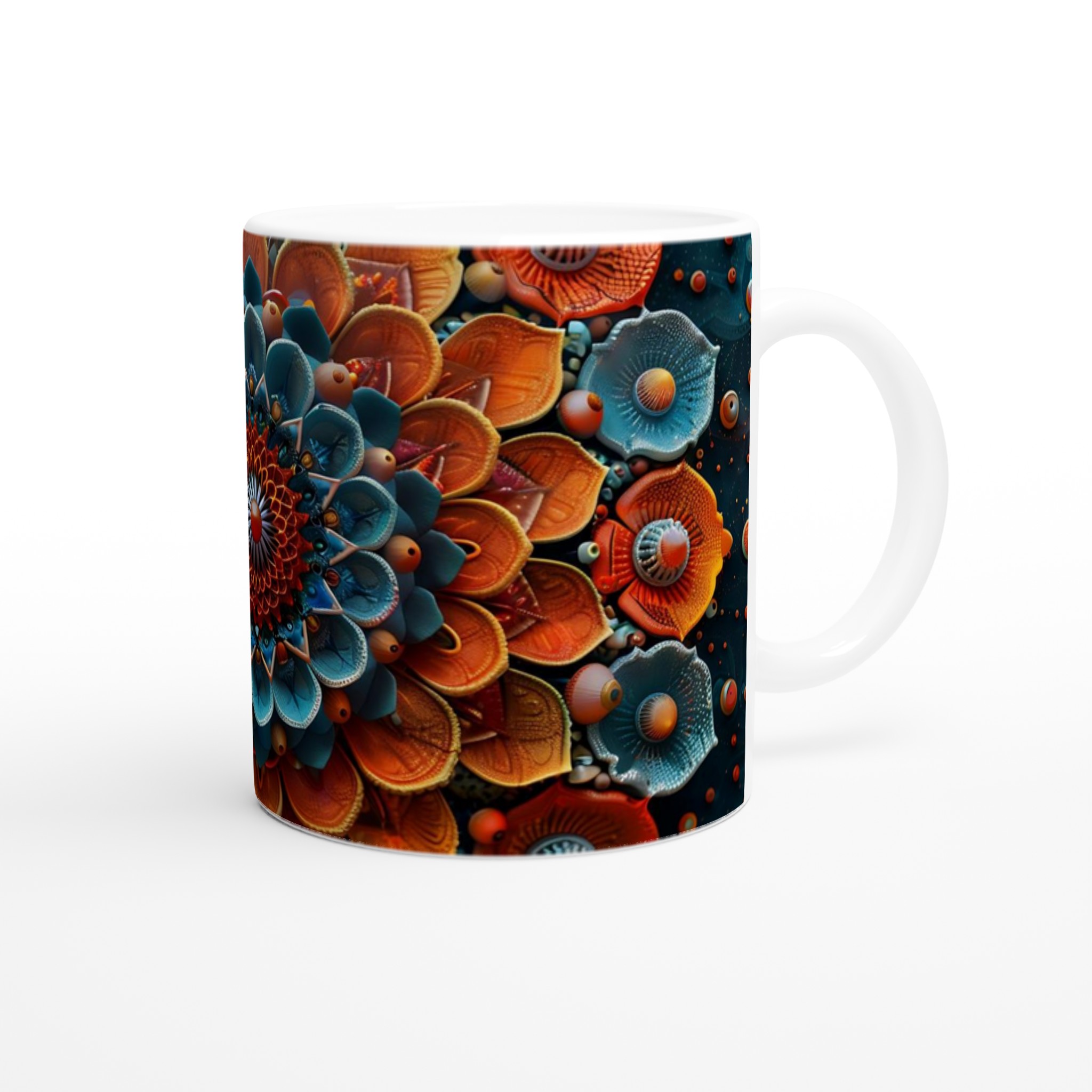 Mångfärgad Mandala Keramikmugg - 11oz Premium Kaffekopp i ditt val av sju livfulla färger 9 2e3f201b-2a08-4586-a0b5-512abcab4a5c