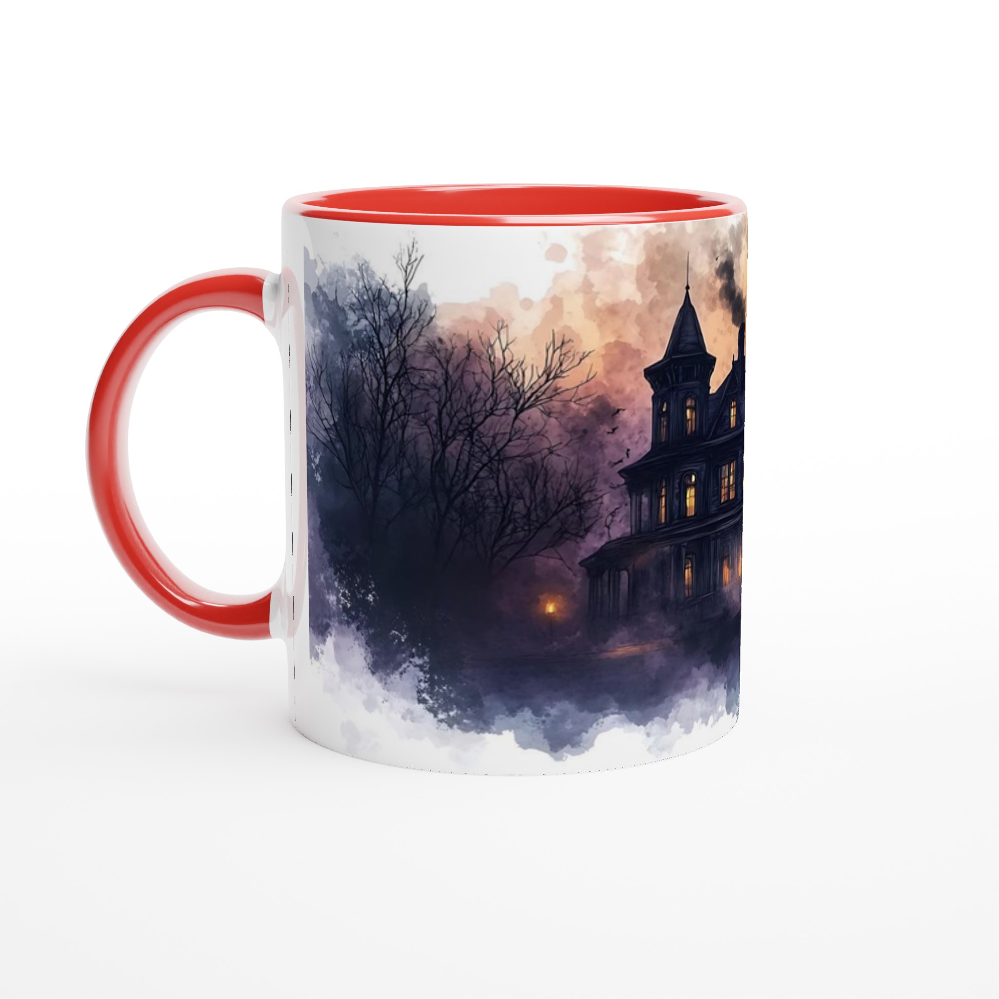 Mystisk Gotisk Herrgård Mugg – Spöklik Design i Vattenfärg, Perfekt för Halloween & Skräckfans i Flera Färger 5 2e7abeab-26b5-484d-a610-e6649a565e9a