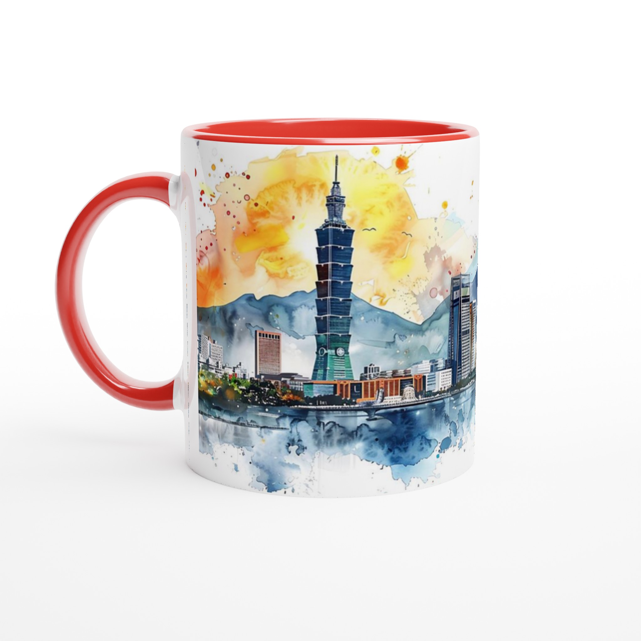 Stilren Keramikmugg - Stadslandskap i Akvarell | 11oz Premium Mugg i Flera Färger 5 2ecac900-bc22-4117-bdd7-d7ffc14737af