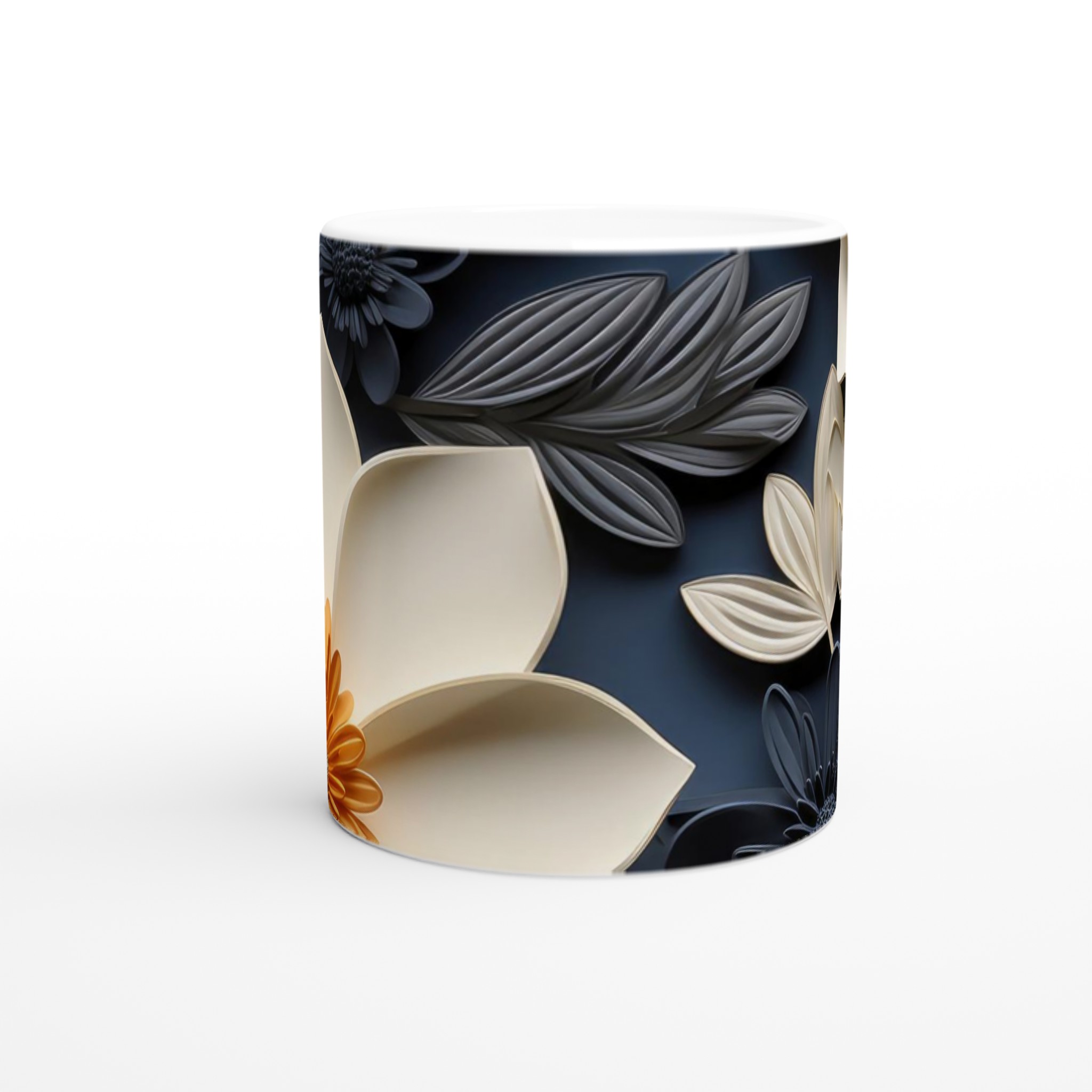 Elegant Floral 11oz Ceramic Mug with Sophisticated Color Choices 8 2ed893b1-50cc-492f-a636-fd8dab1a2126