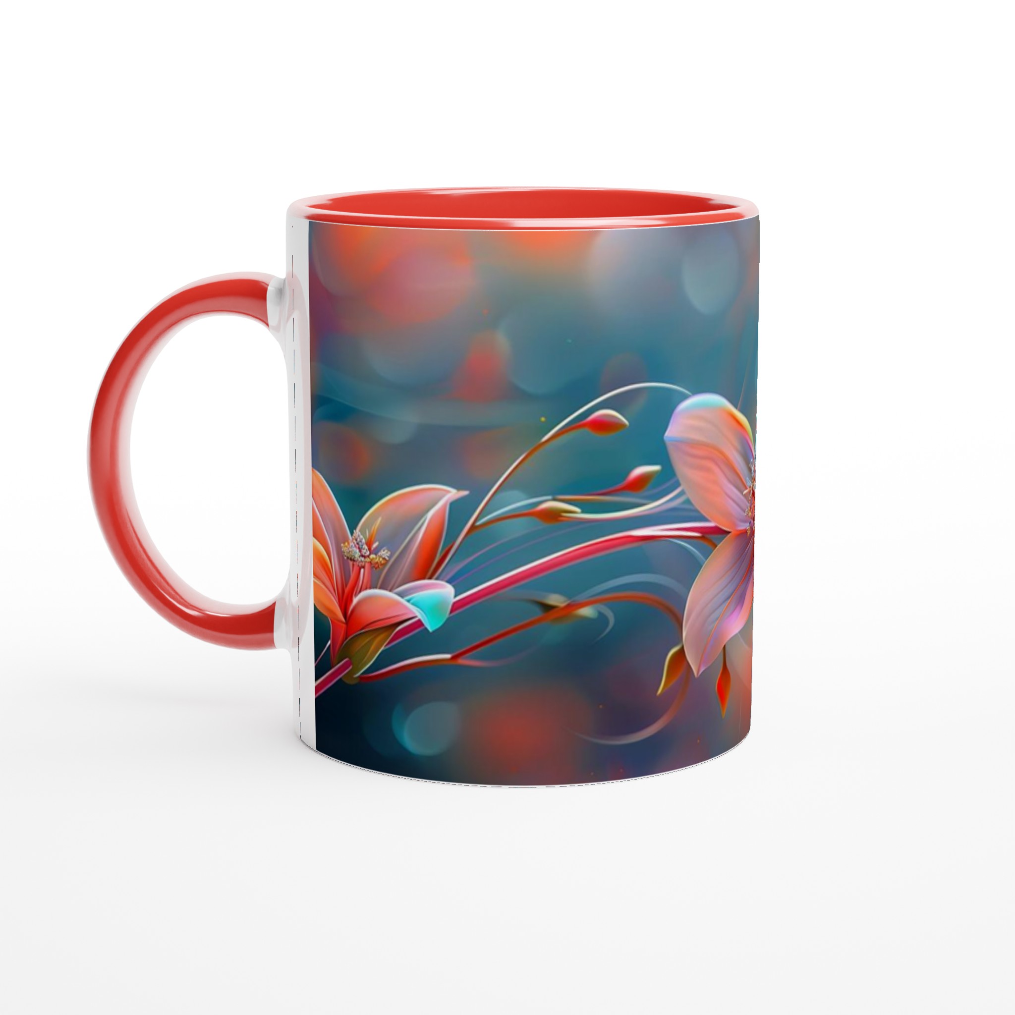 Förtrollande Blomsterdröm 11oz Keramisk Mugg – Konstfull Design i Levande Färger 5 2effe4e4-ab2c-4b70-86da-8504e9c60267