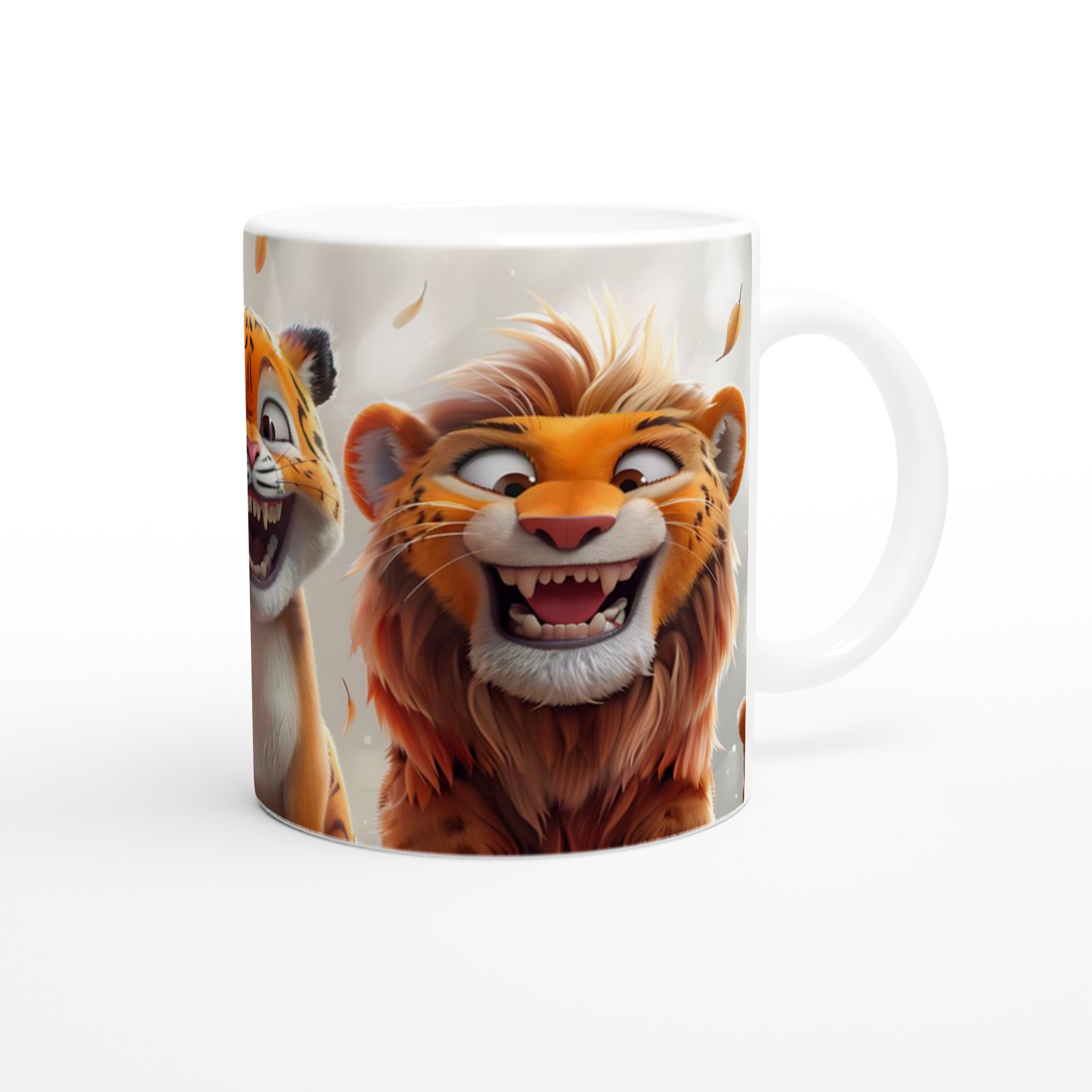 Humorfylld djungelkompis 11oz keramikmugg – Glada rovdjur i livliga färger 9 2f02db65-02d4-43ed-8045-3c869261b1fa