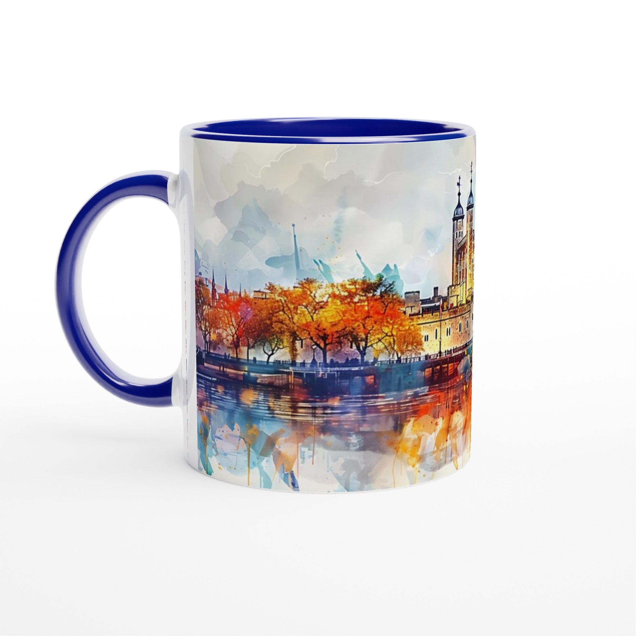 London Tower Akvarellmugg – Konstnärlig Charm i Din Hand, Välj Bland Flera Färger 2 2f1d3413-34bf-4a65-842a-48555378d415
