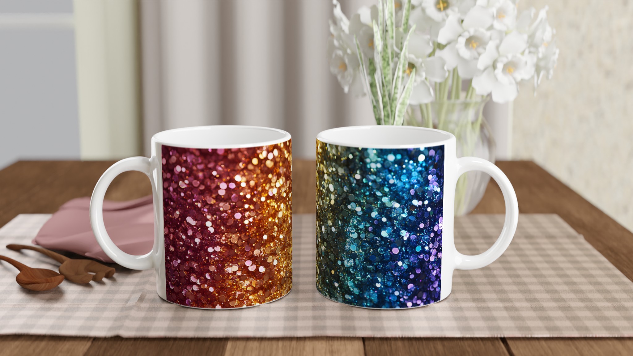 Glittrig Gradient Mugg i Premium Keramik – 11 oz färgexplosion för din dryck 10 2f28523d-a32b-4fca-97c7-cbde0631f0c8