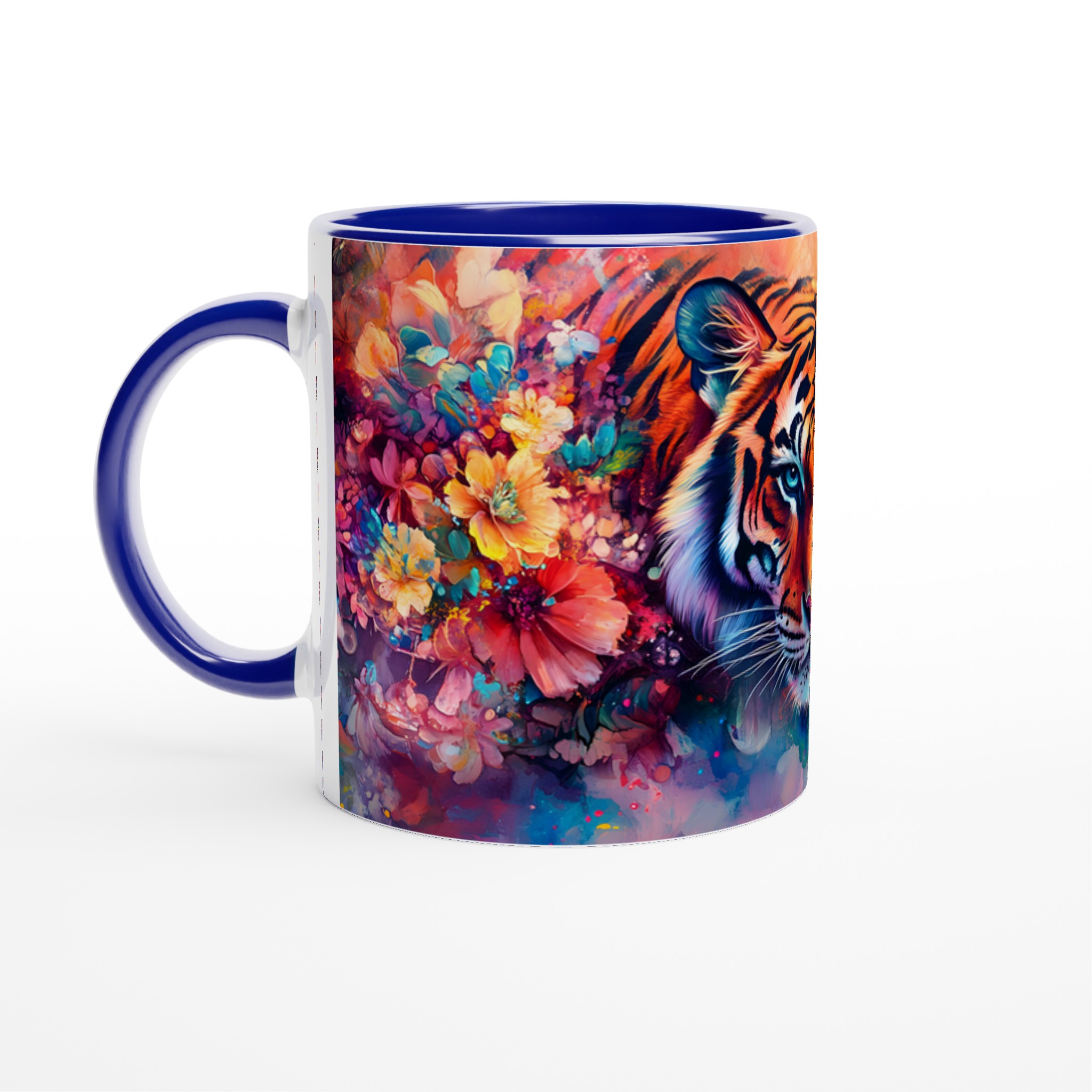 Konstnärlig Tiger Mugg – Vibrant Akvarell Design, 11oz Keramik 2 2f928888-e150-4e71-b384-0b0360e6b97f