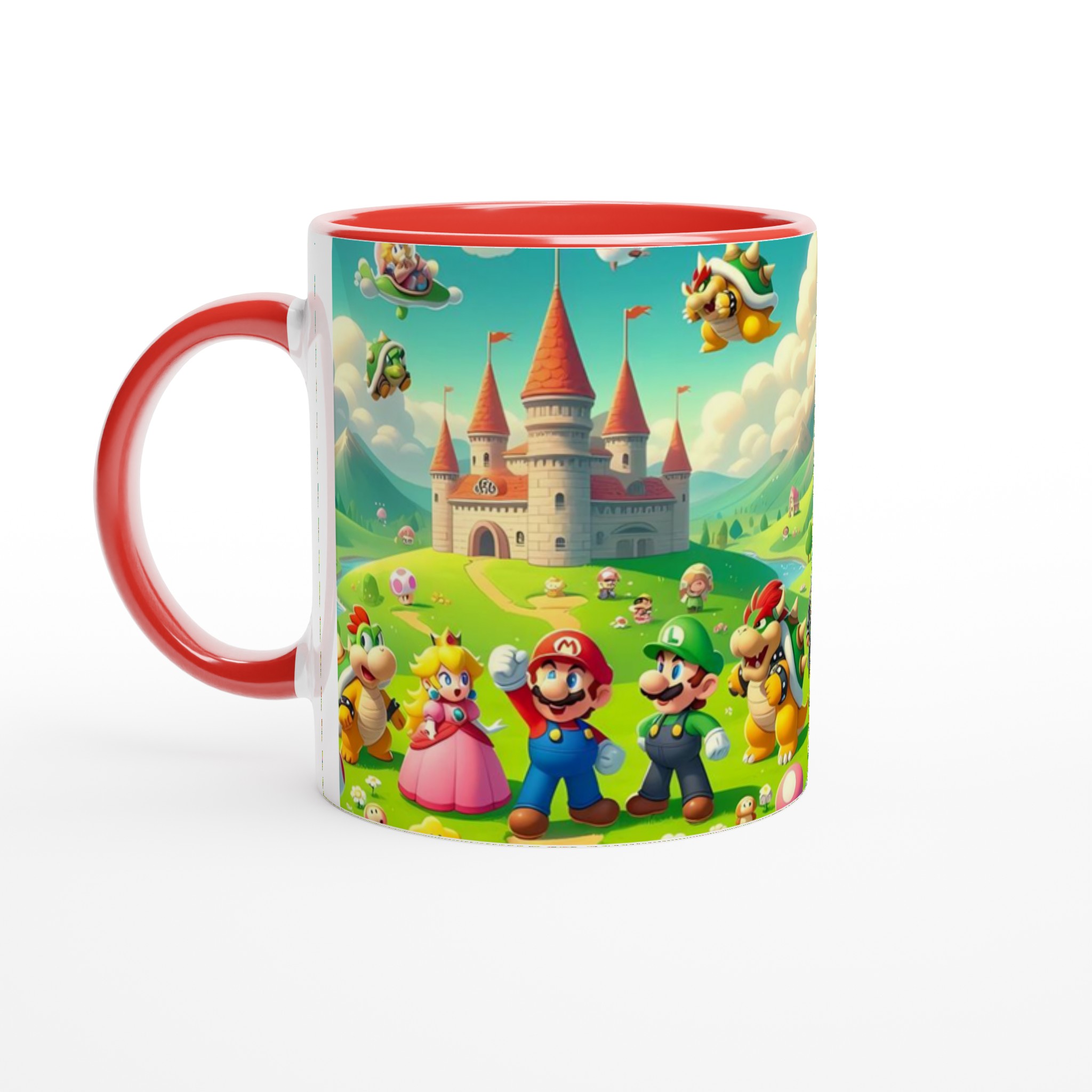 Vit 11oz keramisk mugg med färgstarkt Super Mario-världsmotiv i valfri keramisk färg 5 2fa19f55-a5f8-4c94-84ac-d74f372d94f5