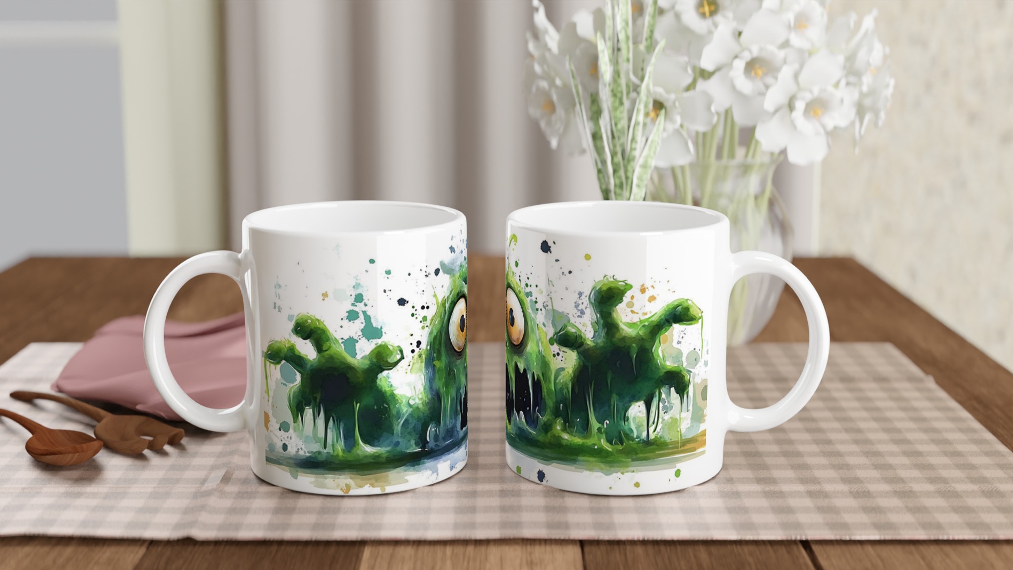 Sleazy Slime Monster 11oz Keramisk Mugg – I Din Valfria Färg 10 2fcdbe1f-a323-42cd-a4bf-0858f9a54c1c